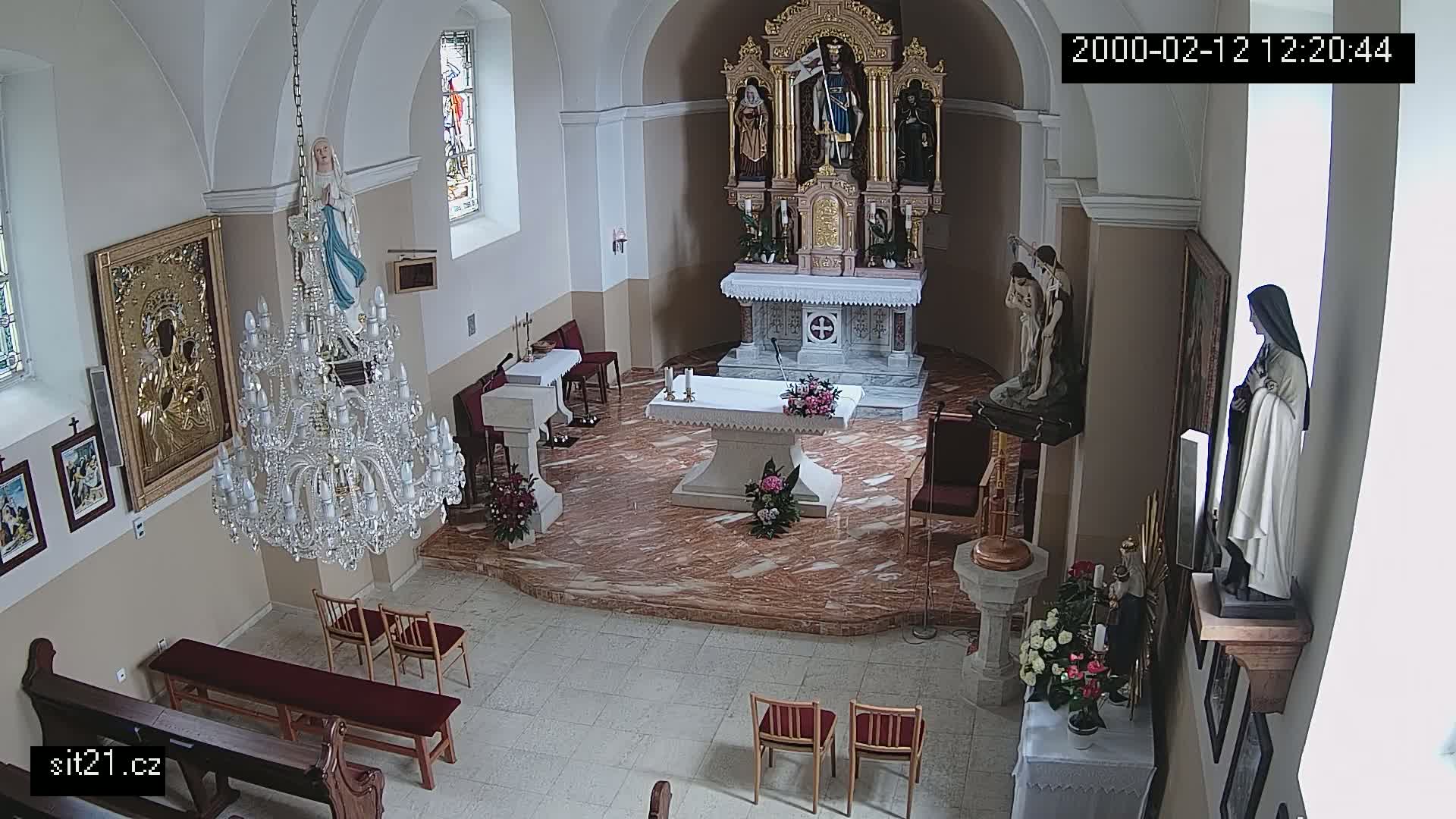 Ludslavice Church of St. Wenceslaus (Kostel) Indoor Live Cam -  Ludslavice, Kroměříz, Zlin, Czechia