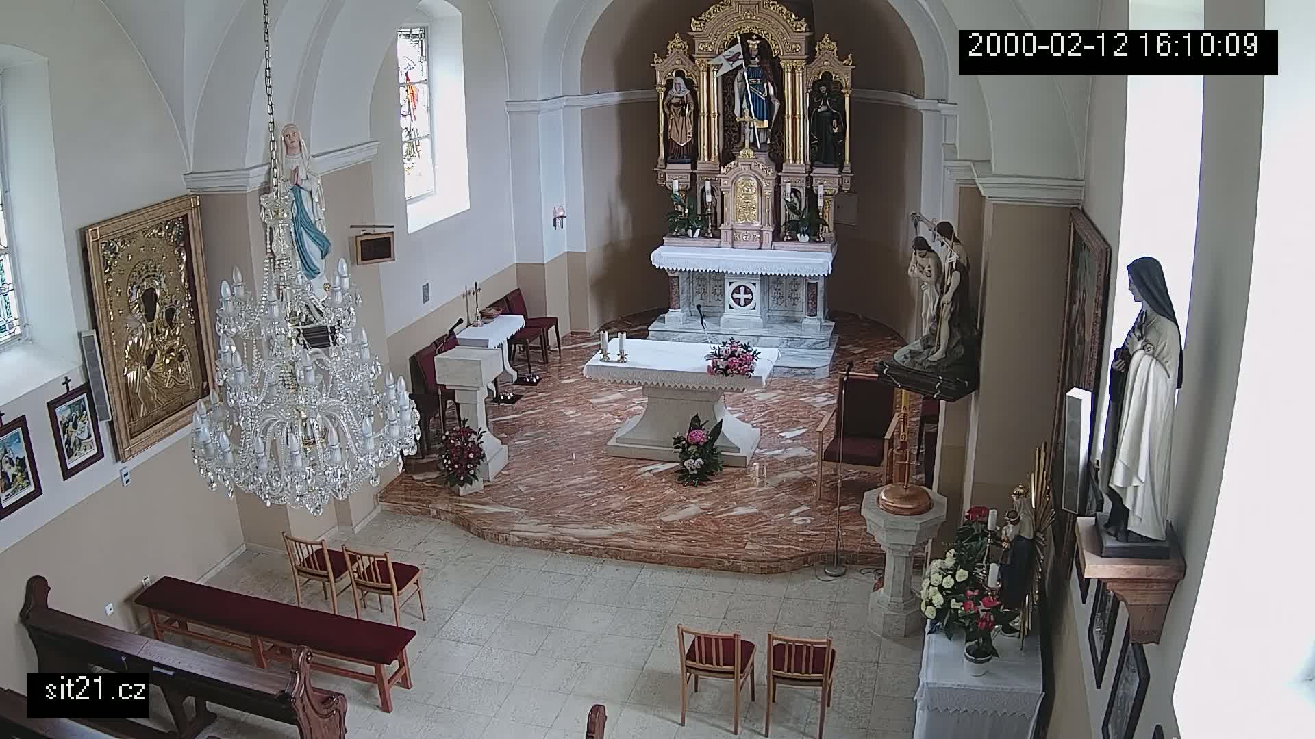 Ludslavice Church of St. Wenceslaus (Kostel) Indoor Live Cam -  Ludslavice, Kroměříz, Zlin, Czechia