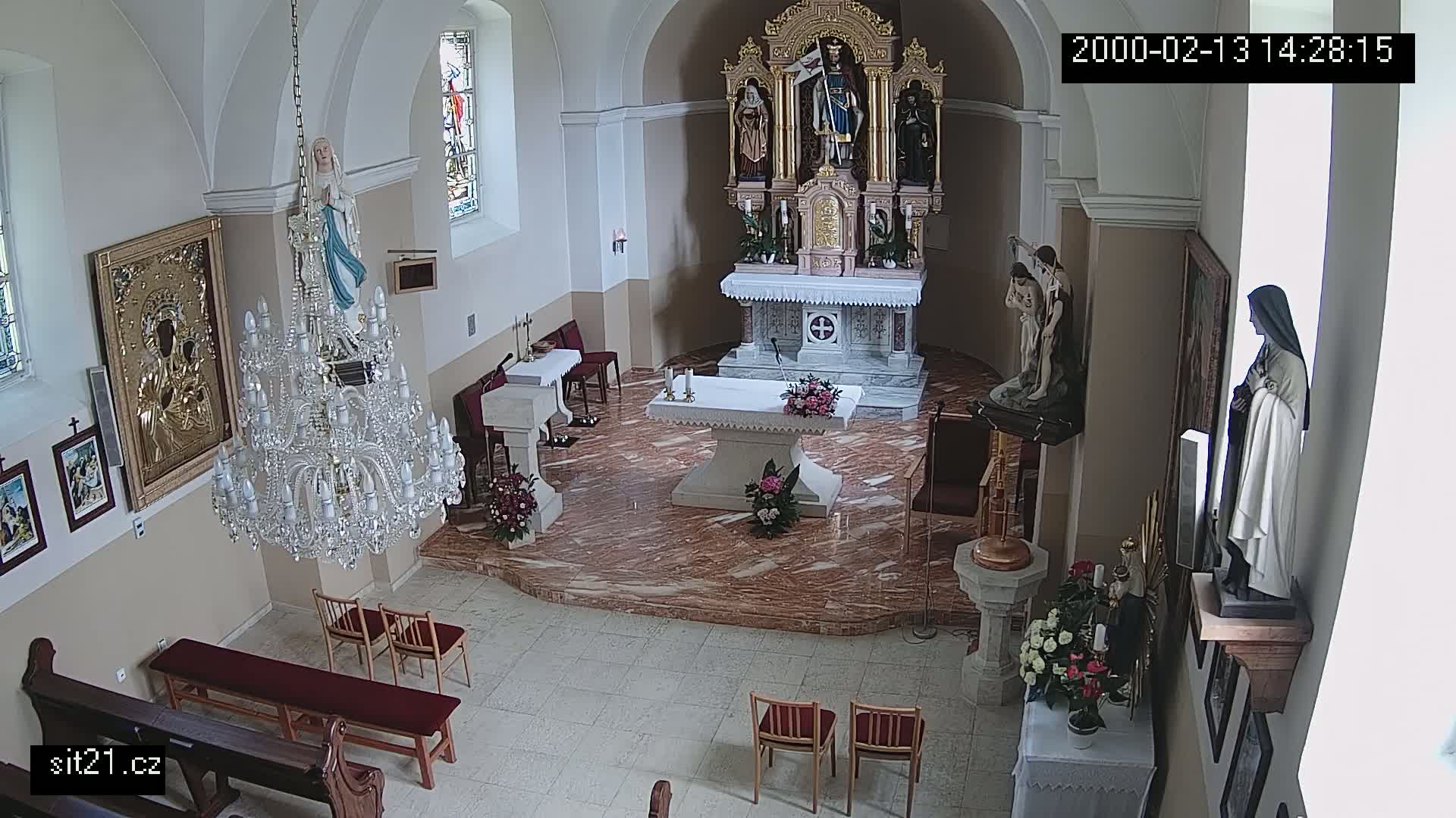 Ludslavice Church of St. Wenceslaus (Kostel) Indoor Live Cam -  Ludslavice, Kroměříz, Zlin, Czechia