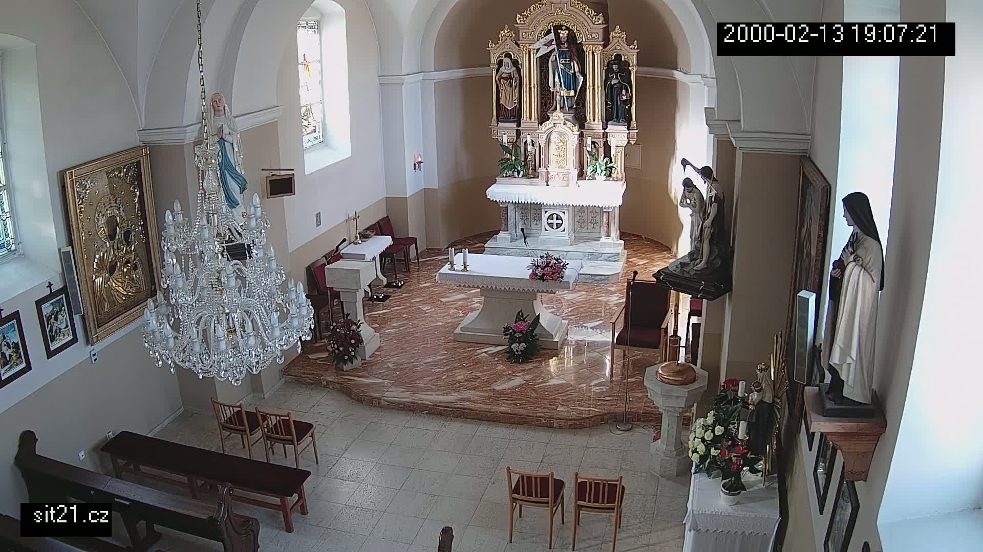 Ludslavice Church of St. Wenceslaus (Kostel) Indoor Live Cam -  Ludslavice, Kroměříz, Zlin, Czechia