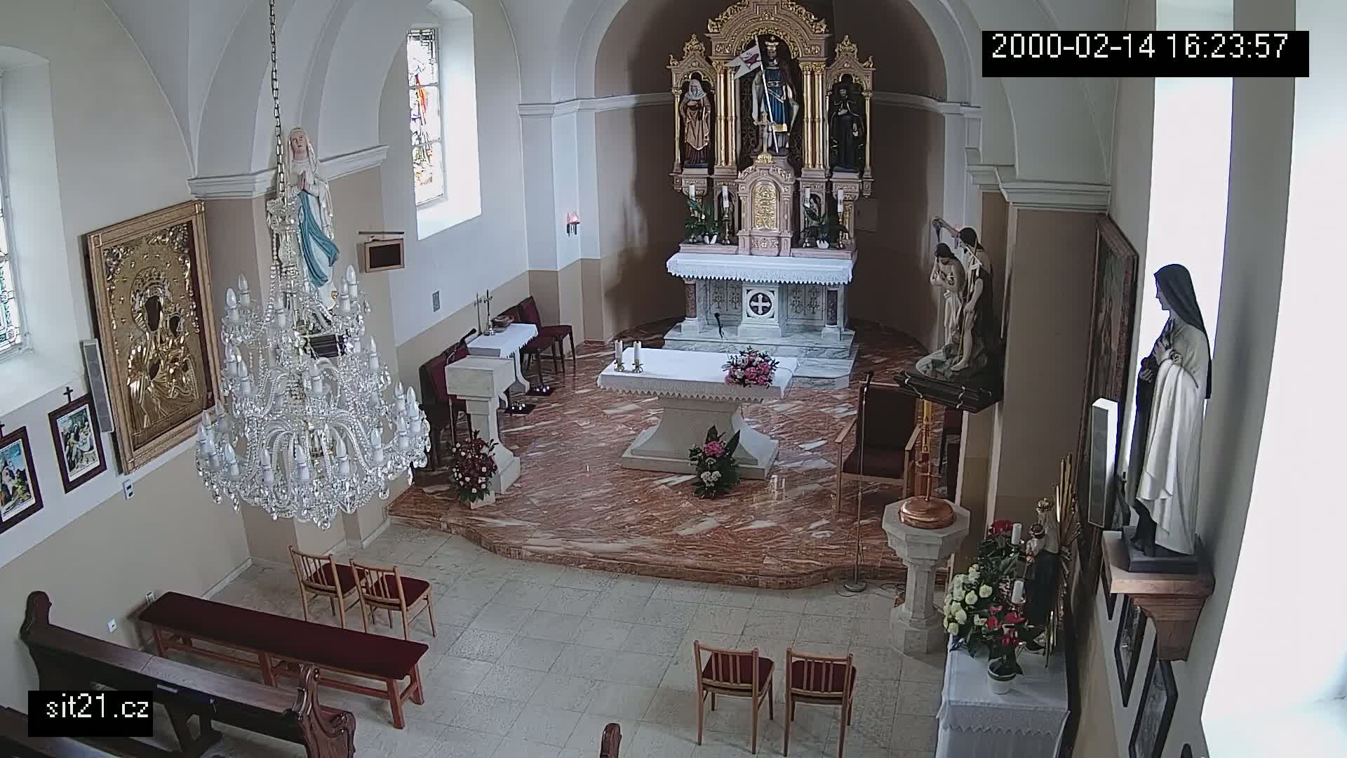 Ludslavice Church of St. Wenceslaus (Kostel) Indoor Live Cam -  Ludslavice, Kroměříz, Zlin, Czechia
