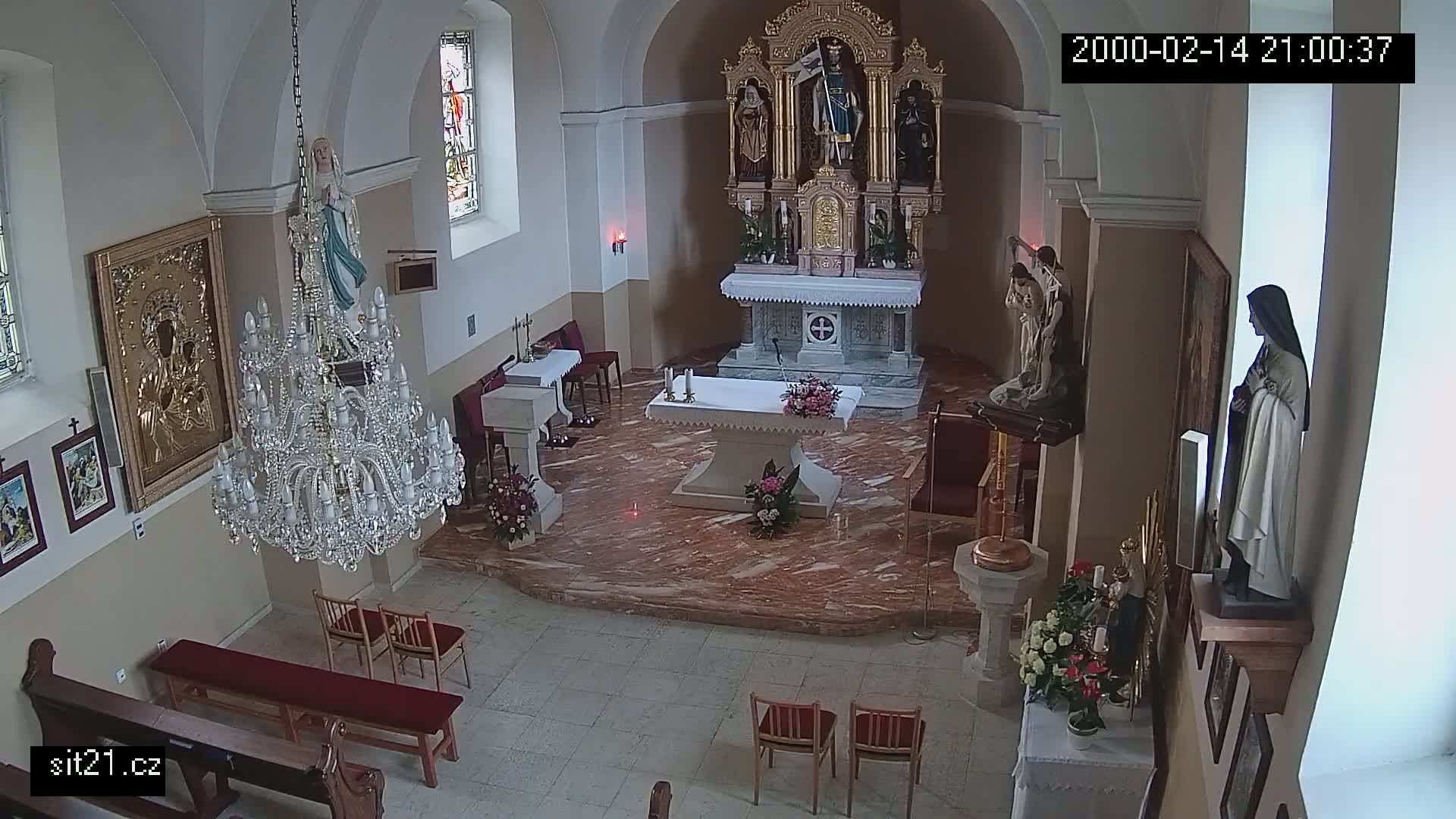 Ludslavice Church of St. Wenceslaus (Kostel) Indoor Live Cam -  Ludslavice, Kroměříz, Zlin, Czechia