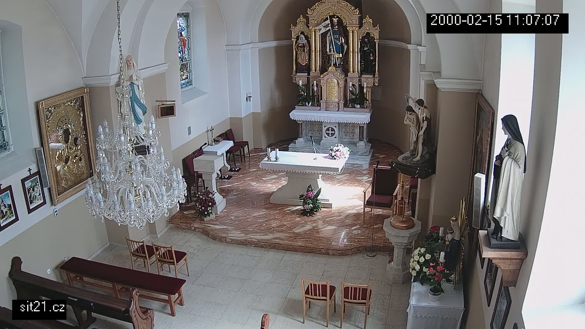 Ludslavice Church of St. Wenceslaus (Kostel) Indoor Live Cam -  Ludslavice, Kroměříz, Zlin, Czechia