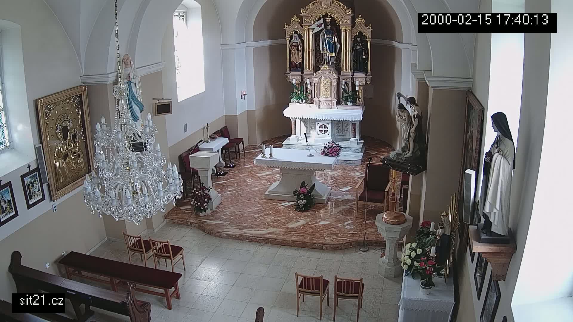 Ludslavice Church of St. Wenceslaus (Kostel) Indoor Live Cam -  Ludslavice, Kroměříz, Zlin, Czechia