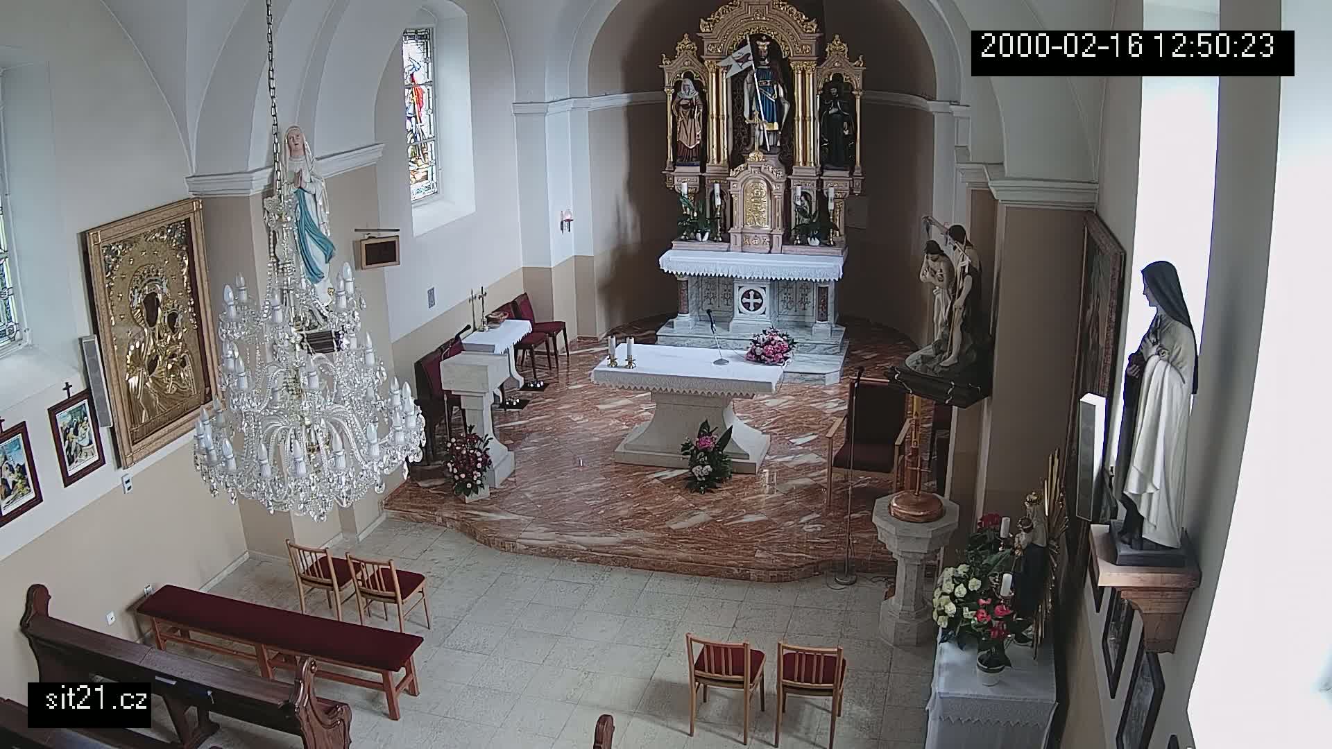 Ludslavice Church of St. Wenceslaus (Kostel) Indoor Live Cam -  Ludslavice, Kroměříz, Zlin, Czechia
