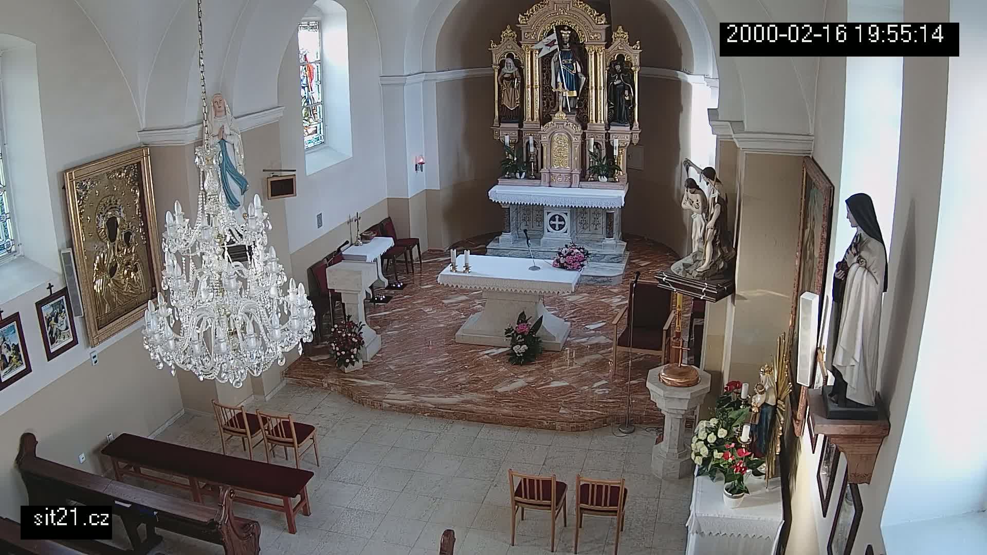 Ludslavice Church of St. Wenceslaus (Kostel) Indoor Live Cam -  Ludslavice, Kroměříz, Zlin, Czechia