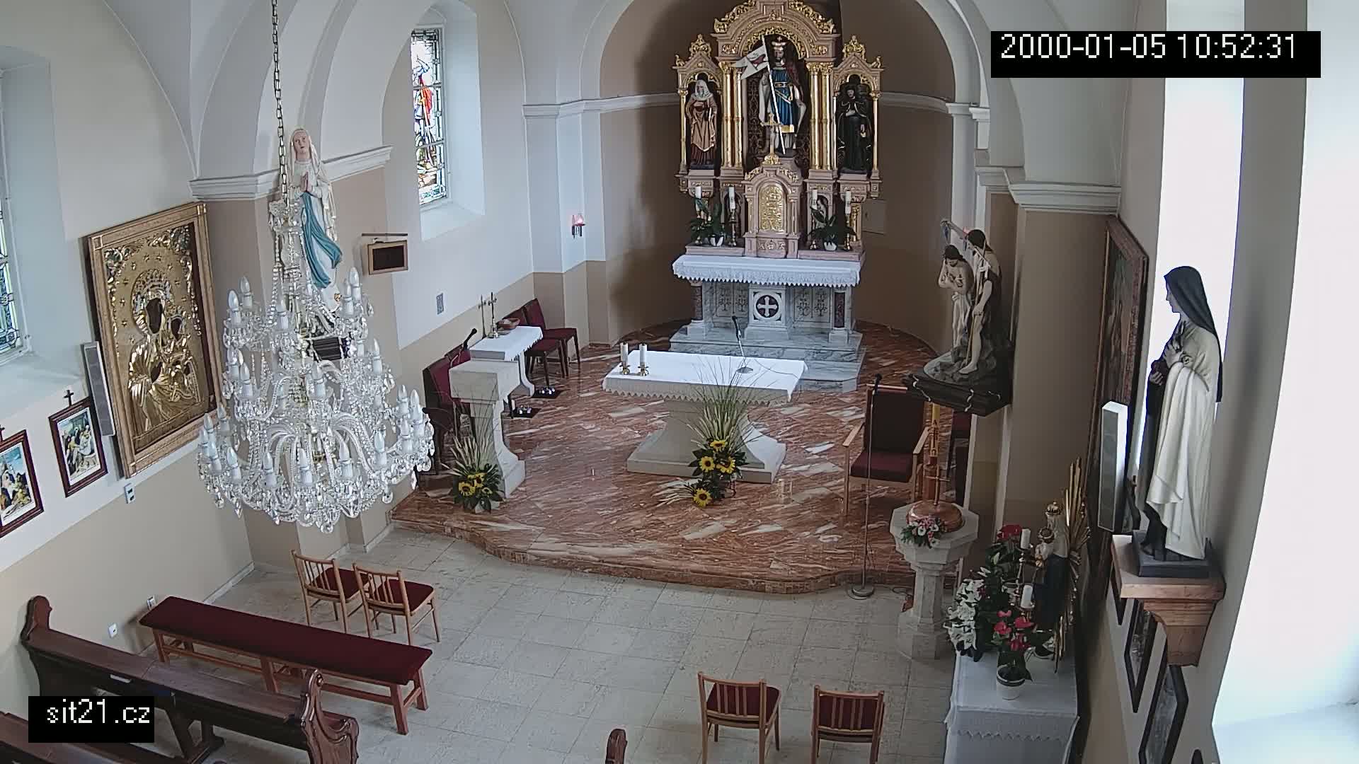 Ludslavice Church of St. Wenceslaus (Kostel) Indoor Live Cam -  Ludslavice, Kroměříz, Zlin, Czechia