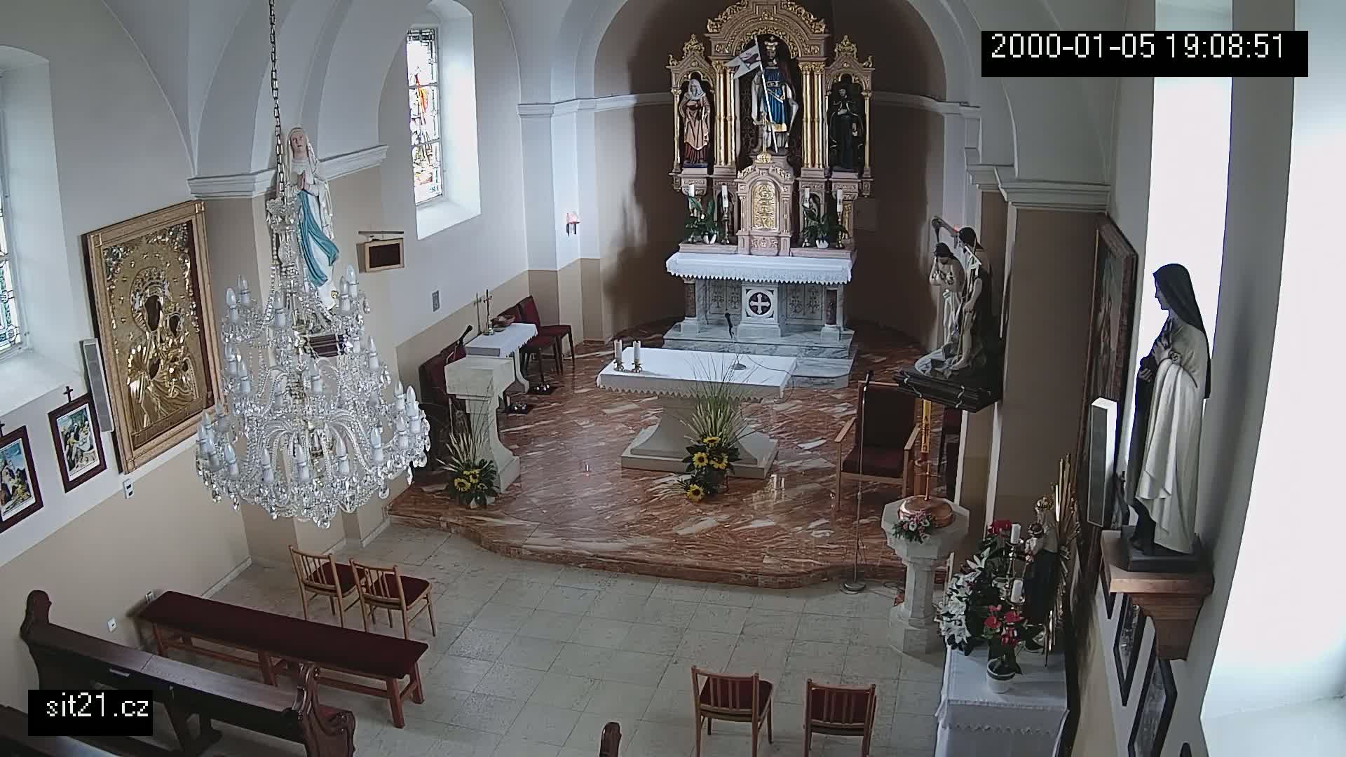 Ludslavice Church of St. Wenceslaus (Kostel) Indoor Live Cam -  Ludslavice, Kroměříz, Zlin, Czechia