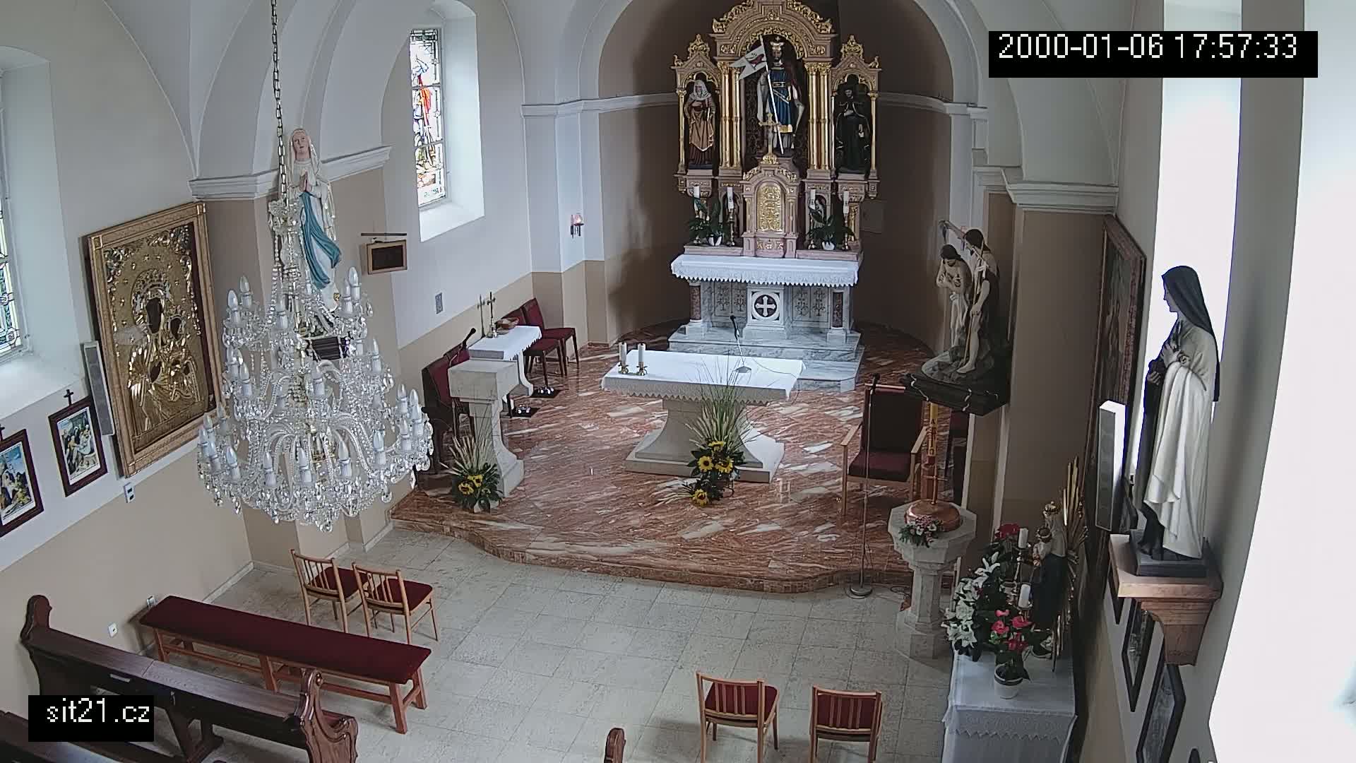 Ludslavice Church of St. Wenceslaus (Kostel) Indoor Live Cam -  Ludslavice, Kroměříz, Zlin, Czechia
