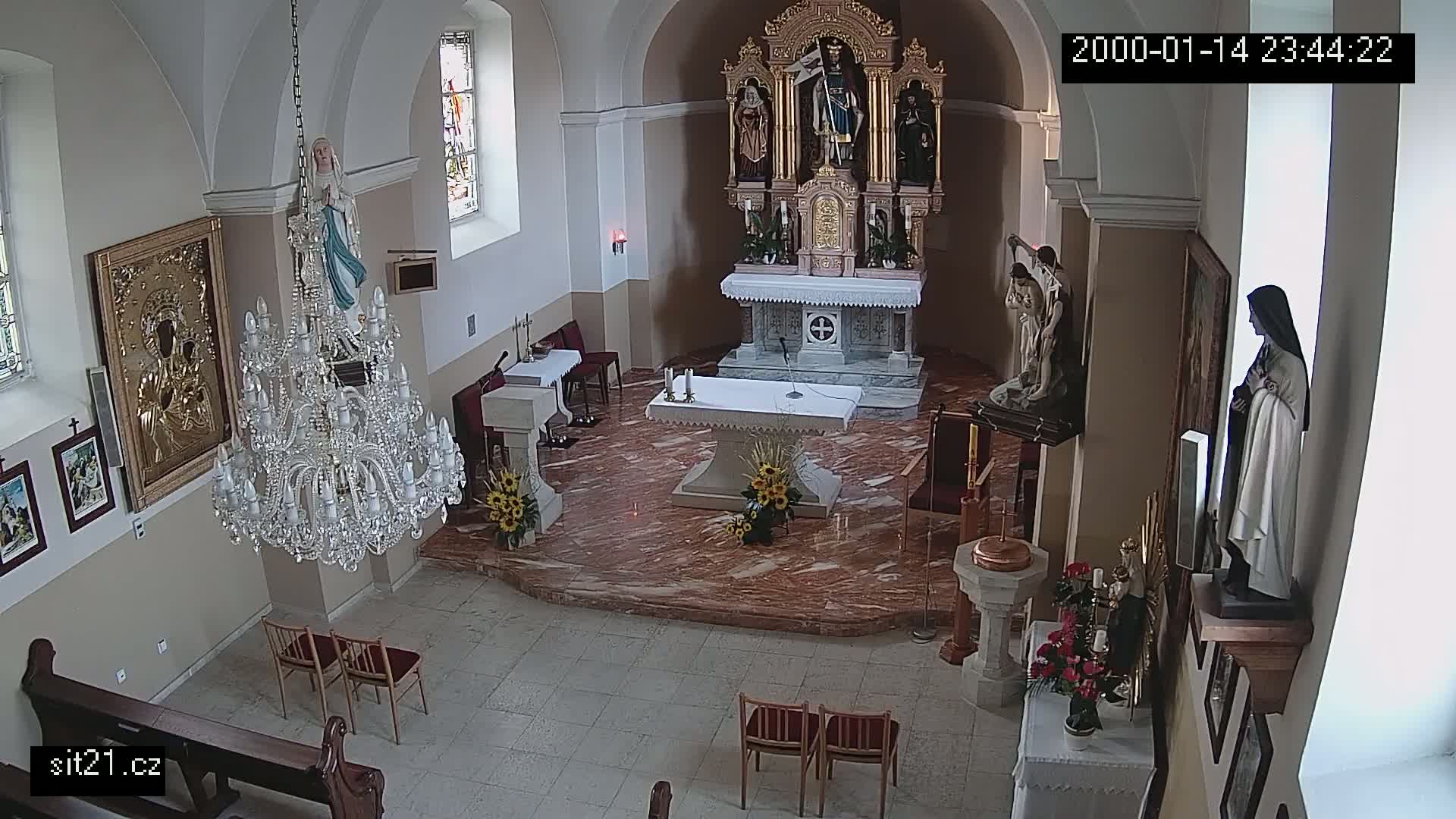 Ludslavice Church of St. Wenceslaus (Kostel) Indoor Live Cam -  Ludslavice, Kroměříz, Zlin, Czechia