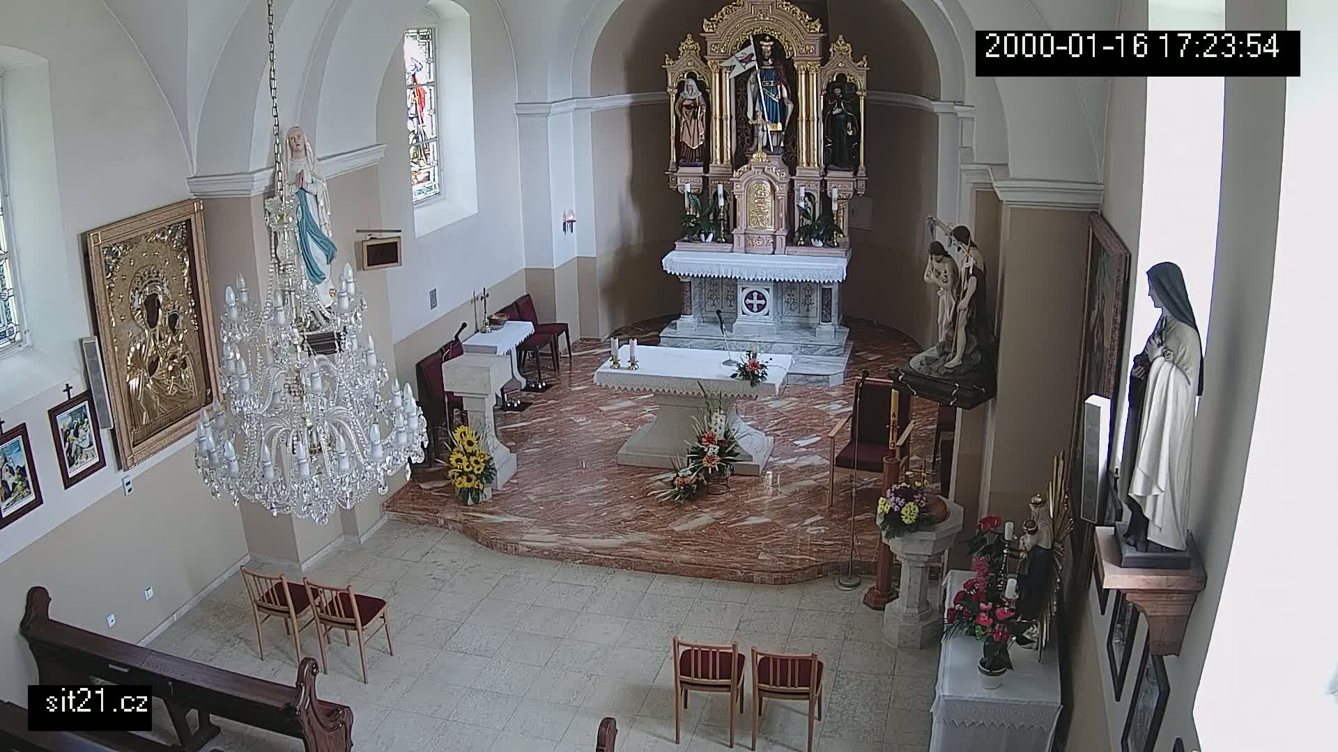 Ludslavice Church of St. Wenceslaus (Kostel) Indoor Live Cam -  Ludslavice, Kroměříz, Zlin, Czechia