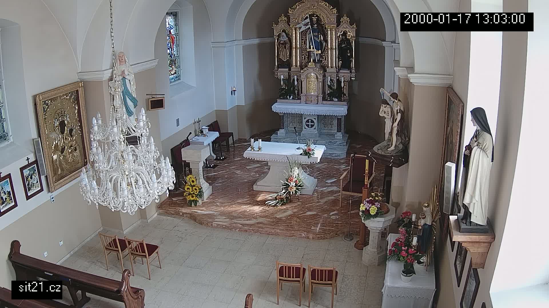 Ludslavice Church of St. Wenceslaus (Kostel) Indoor Live Cam -  Ludslavice, Kroměříz, Zlin, Czechia