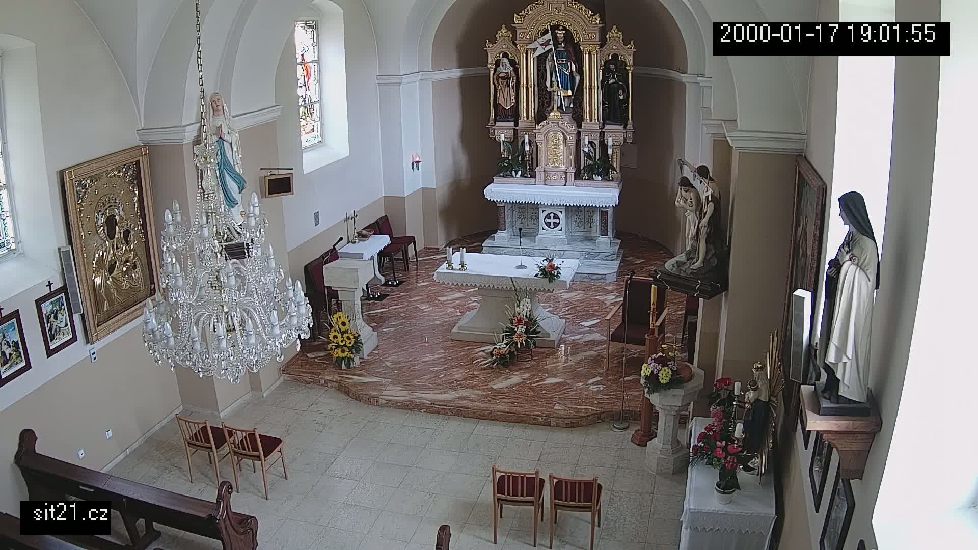 Ludslavice Church of St. Wenceslaus (Kostel) Indoor Live Cam -  Ludslavice, Kroměříz, Zlin, Czechia