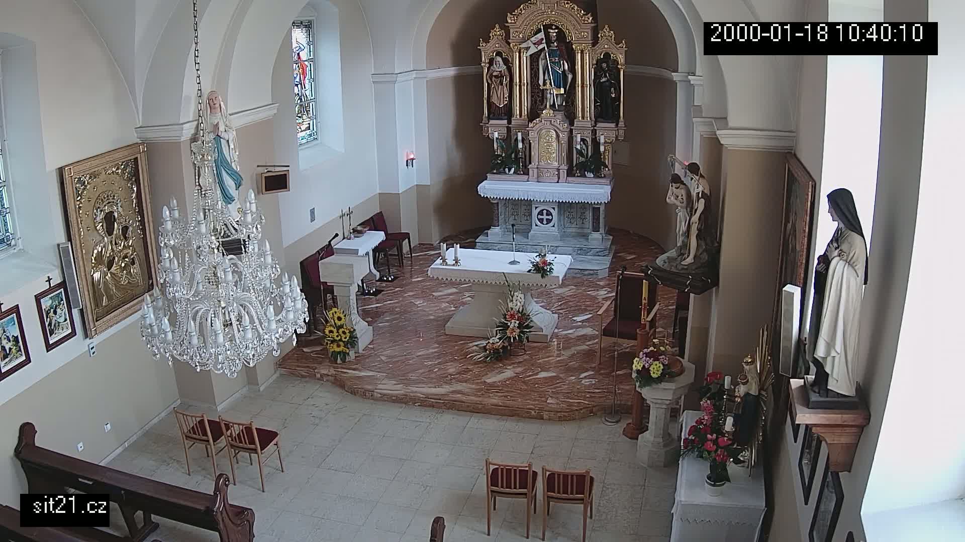 Ludslavice Church of St. Wenceslaus (Kostel) Indoor Live Cam -  Ludslavice, Kroměříz, Zlin, Czechia
