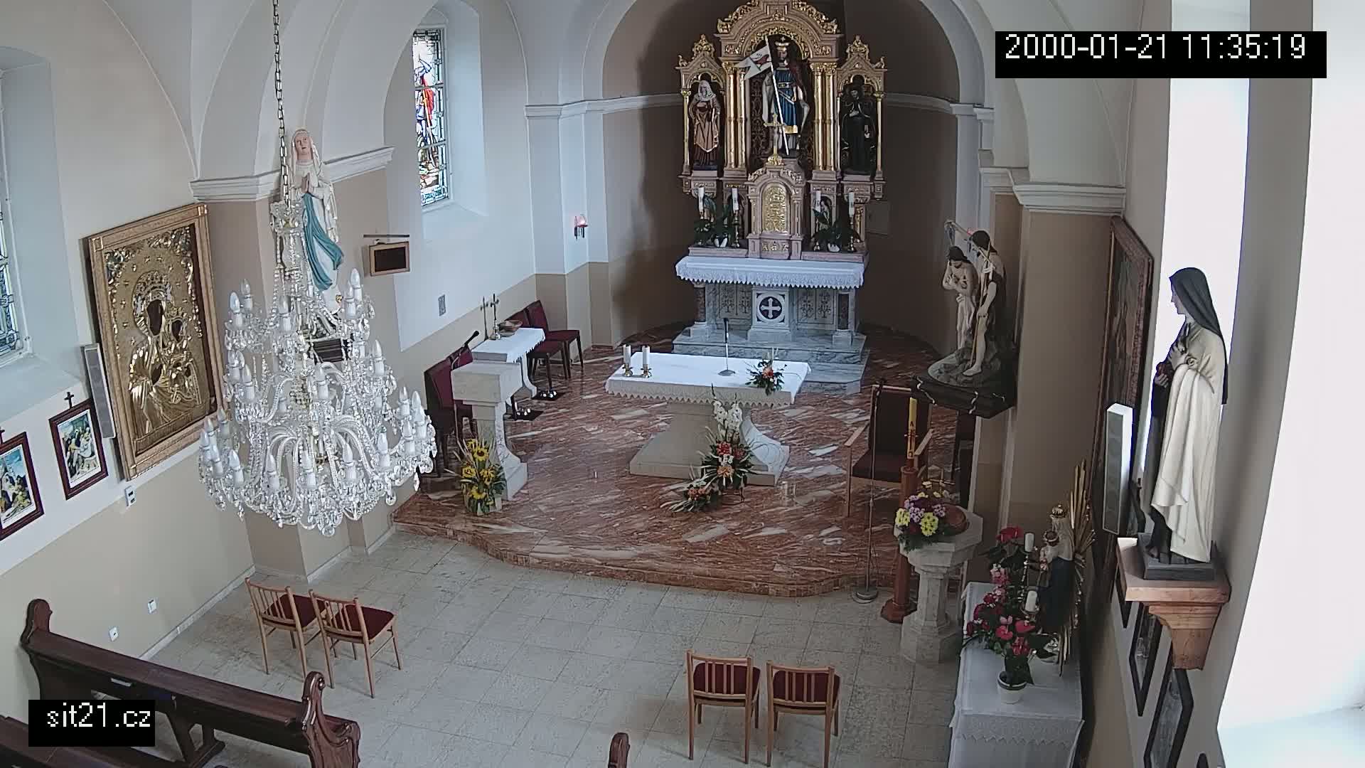 Ludslavice Church of St. Wenceslaus (Kostel) Indoor Live Cam -  Ludslavice, Kroměříz, Zlin, Czechia