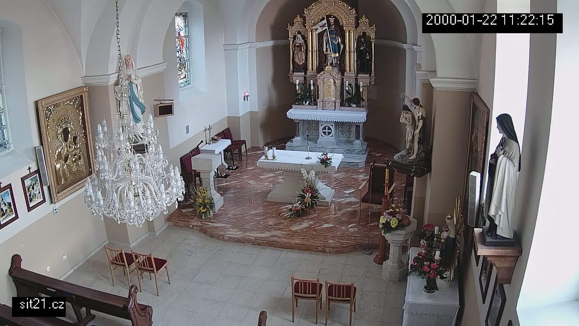 Ludslavice Church of St. Wenceslaus (Kostel) Indoor Live Cam -  Ludslavice, Kroměříz, Zlin, Czechia