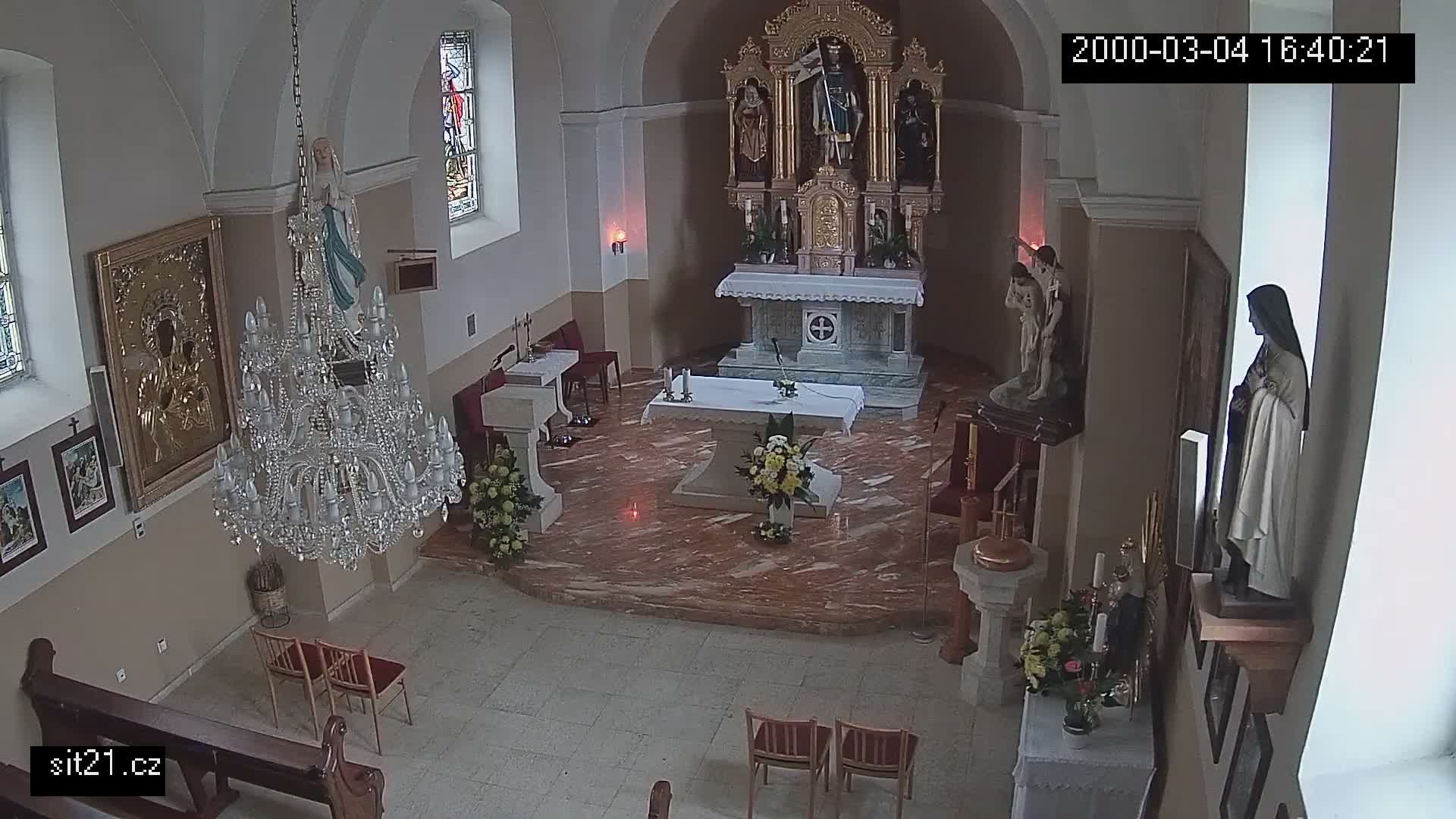 Ludslavice Church of St. Wenceslaus (Kostel) Indoor Live Cam -  Ludslavice, Kroměříz, Zlin, Czechia