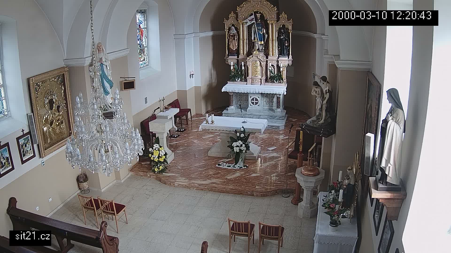 Ludslavice Church of St. Wenceslaus (Kostel) Indoor Live Cam -  Ludslavice, Kroměříz, Zlin, Czechia