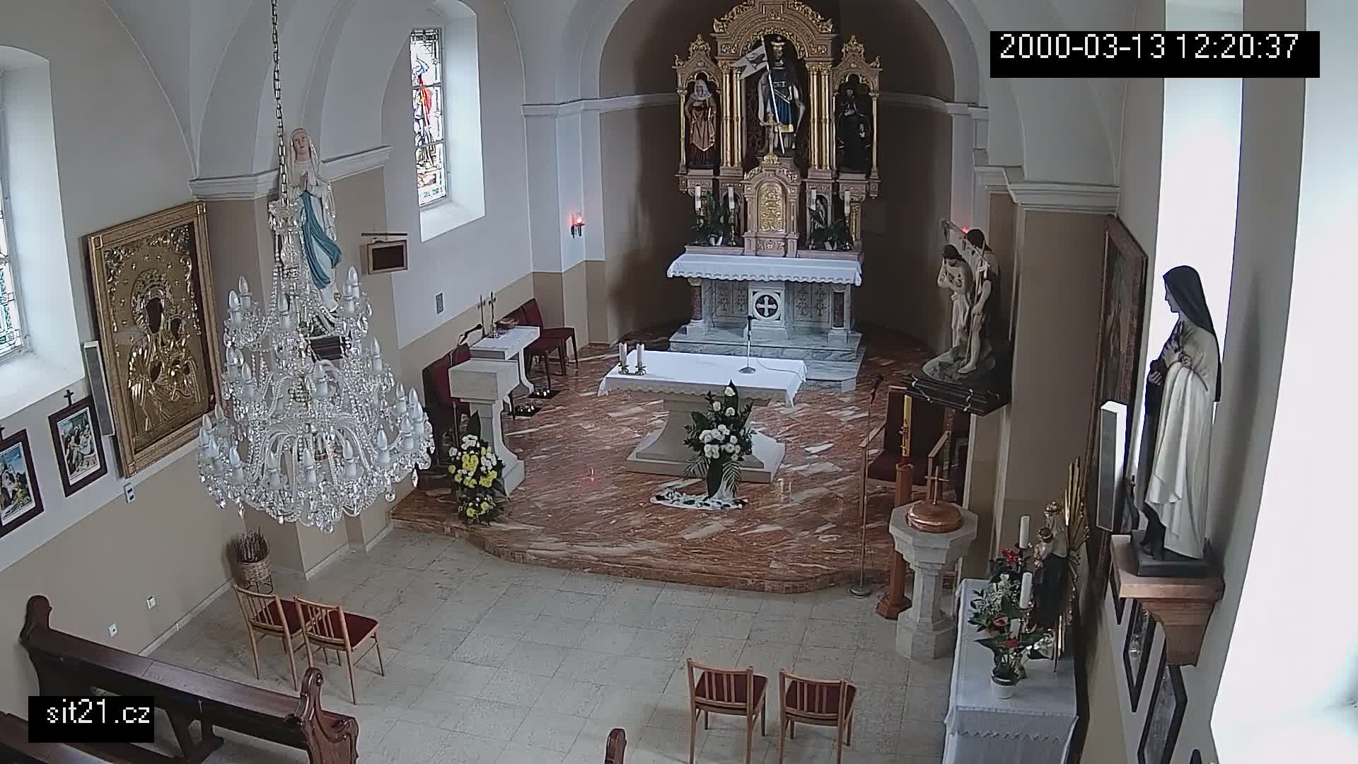 Ludslavice Church of St. Wenceslaus (Kostel) Indoor Live Cam -  Ludslavice, Kroměříz, Zlin, Czechia