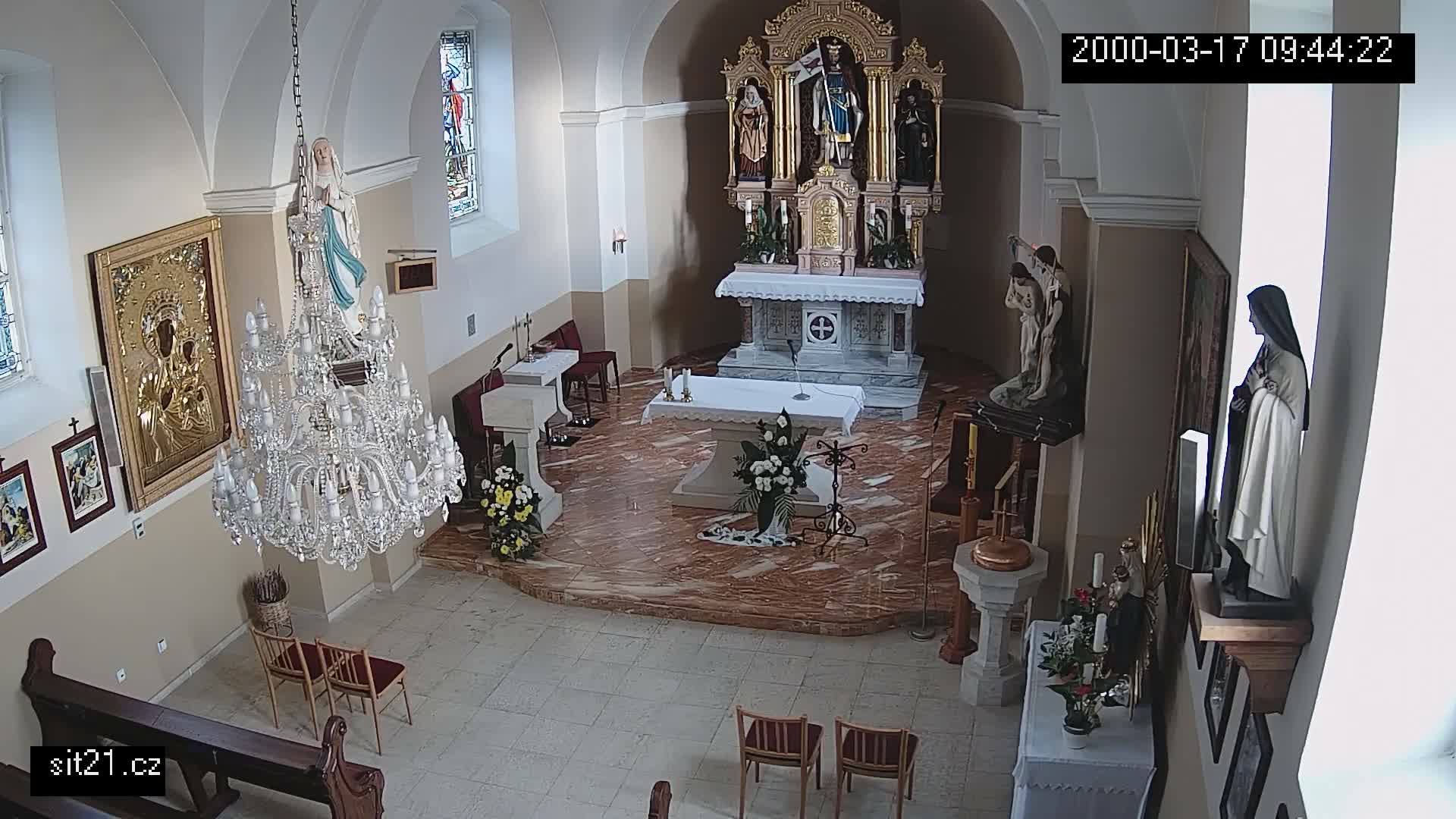 Ludslavice Church of St. Wenceslaus (Kostel) Indoor Live Cam -  Ludslavice, Kroměříz, Zlin, Czechia