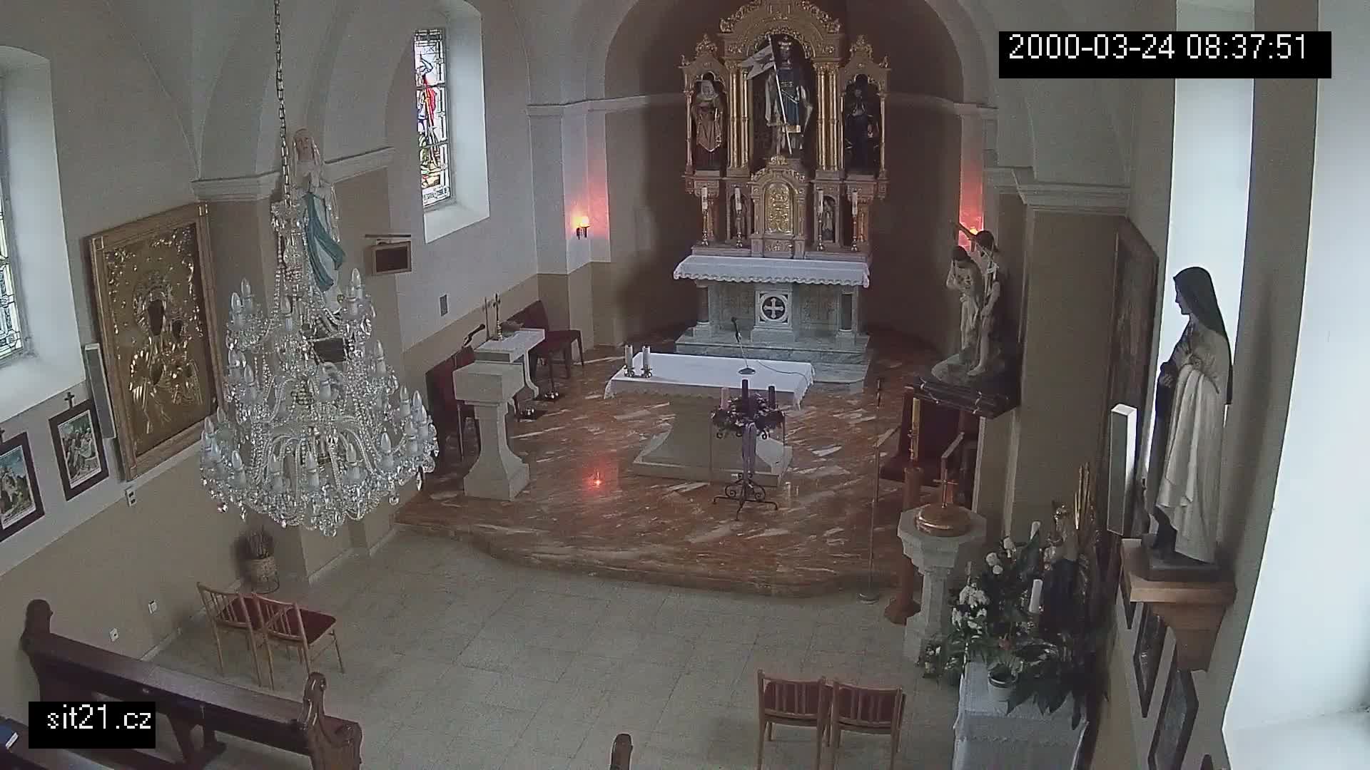 Ludslavice Church of St. Wenceslaus (Kostel) Indoor Live Cam -  Ludslavice, Kroměříz, Zlin, Czechia