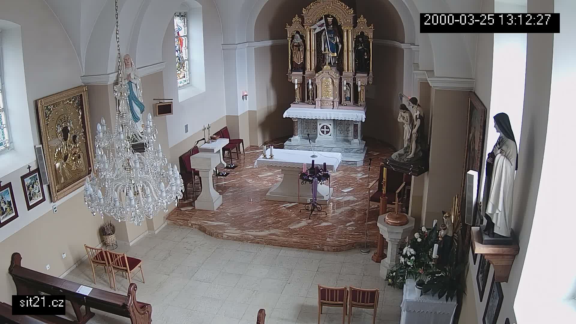 Ludslavice Church of St. Wenceslaus (Kostel) Indoor Live Cam -  Ludslavice, Kroměříz, Zlin, Czechia