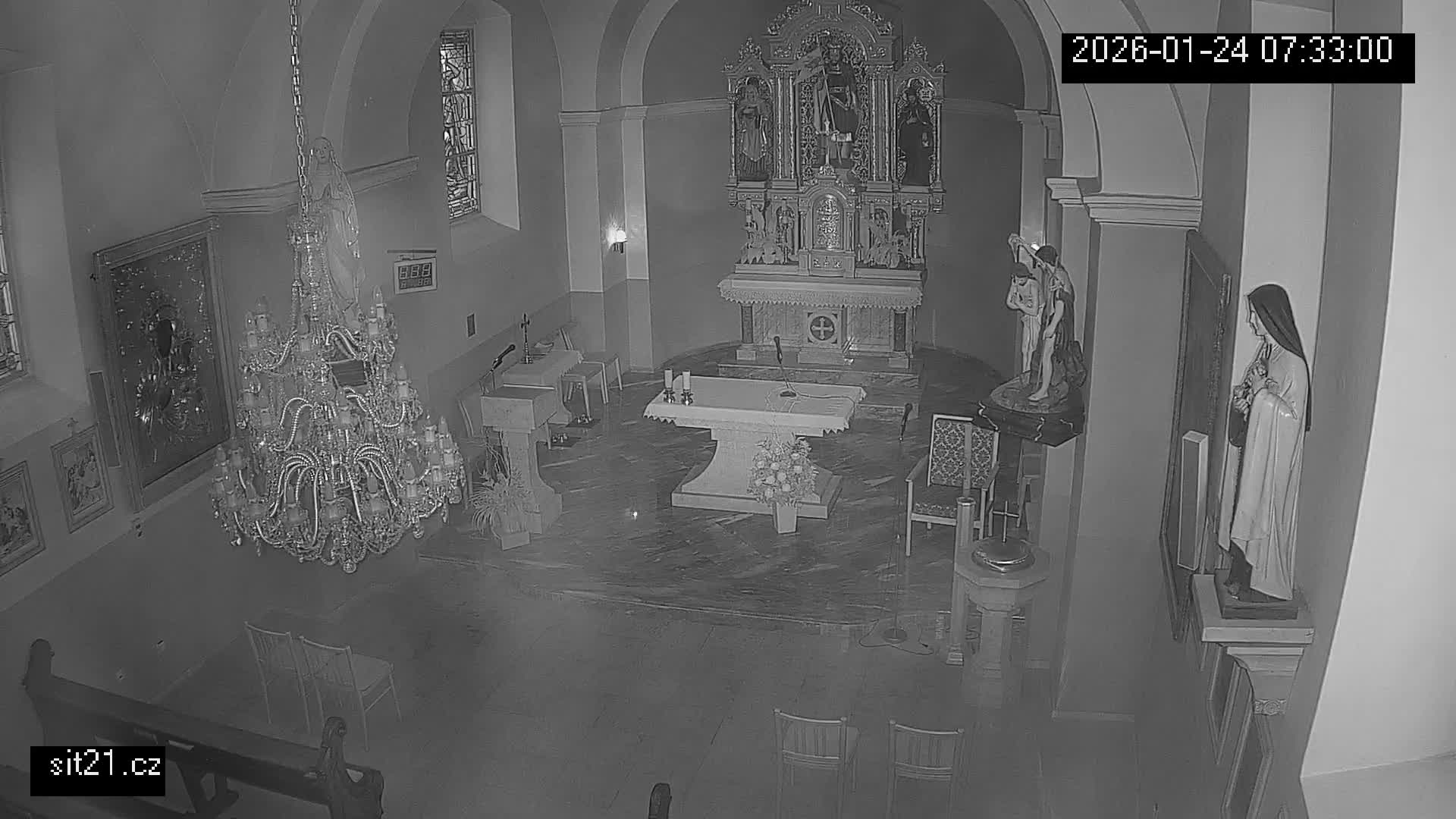 Ludslavice Church of St. Wenceslaus (Kostel) Indoor Live Cam -  Ludslavice, Kroměříz, Zlin, Czechia
