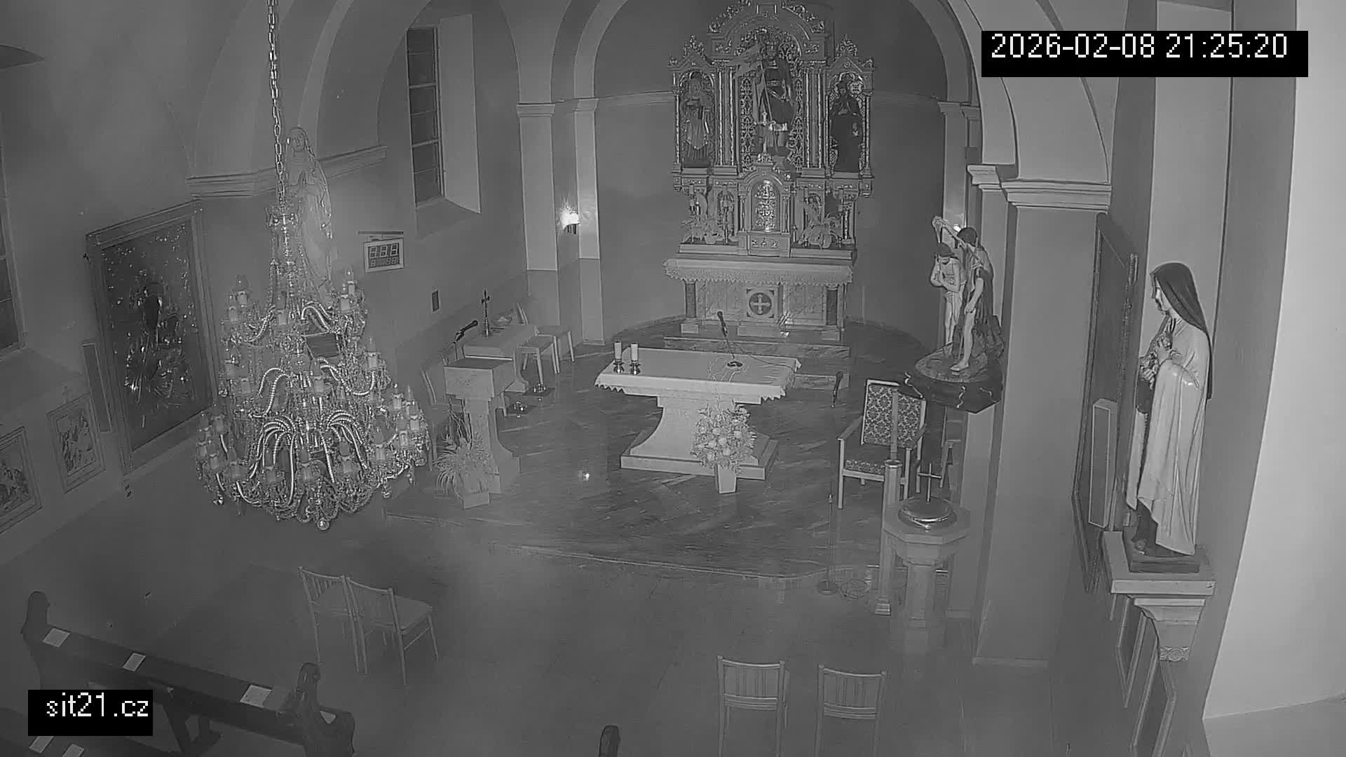 Ludslavice Church of St. Wenceslaus (Kostel) Indoor Live Cam -  Ludslavice, Kroměříz, Zlin, Czechia