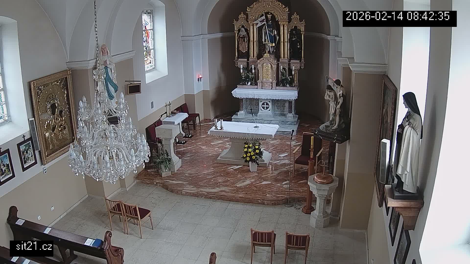 Ludslavice Church of St. Wenceslaus (Kostel) Indoor Live Cam -  Ludslavice, Kroměříz, Zlin, Czechia