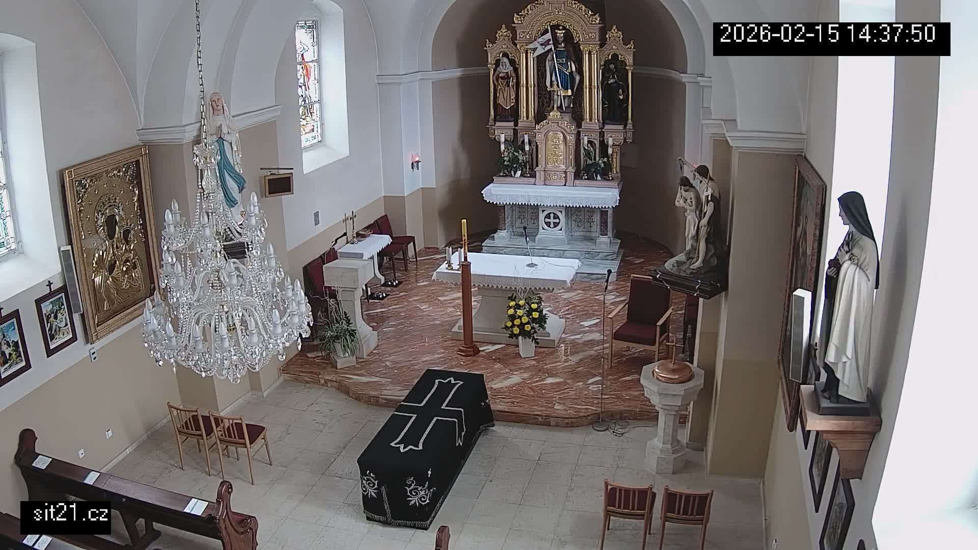 Ludslavice Church of St. Wenceslaus (Kostel) Indoor Live Cam -  Ludslavice, Kroměříz, Zlin, Czechia