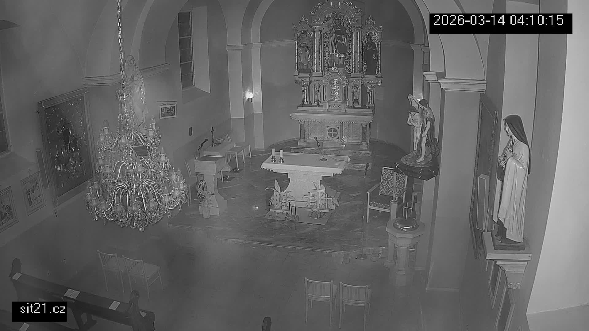 Ludslavice Church of St. Wenceslaus (Kostel) Indoor Live Cam -  Ludslavice, Kroměříz, Zlin, Czechia