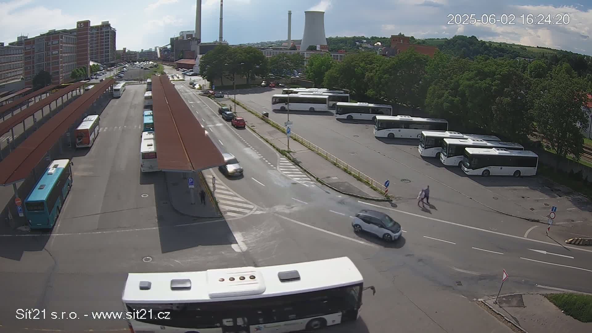 Zlín Main Train & Bus Station Live Cam -  Zlin 1, Zlin, Czechia