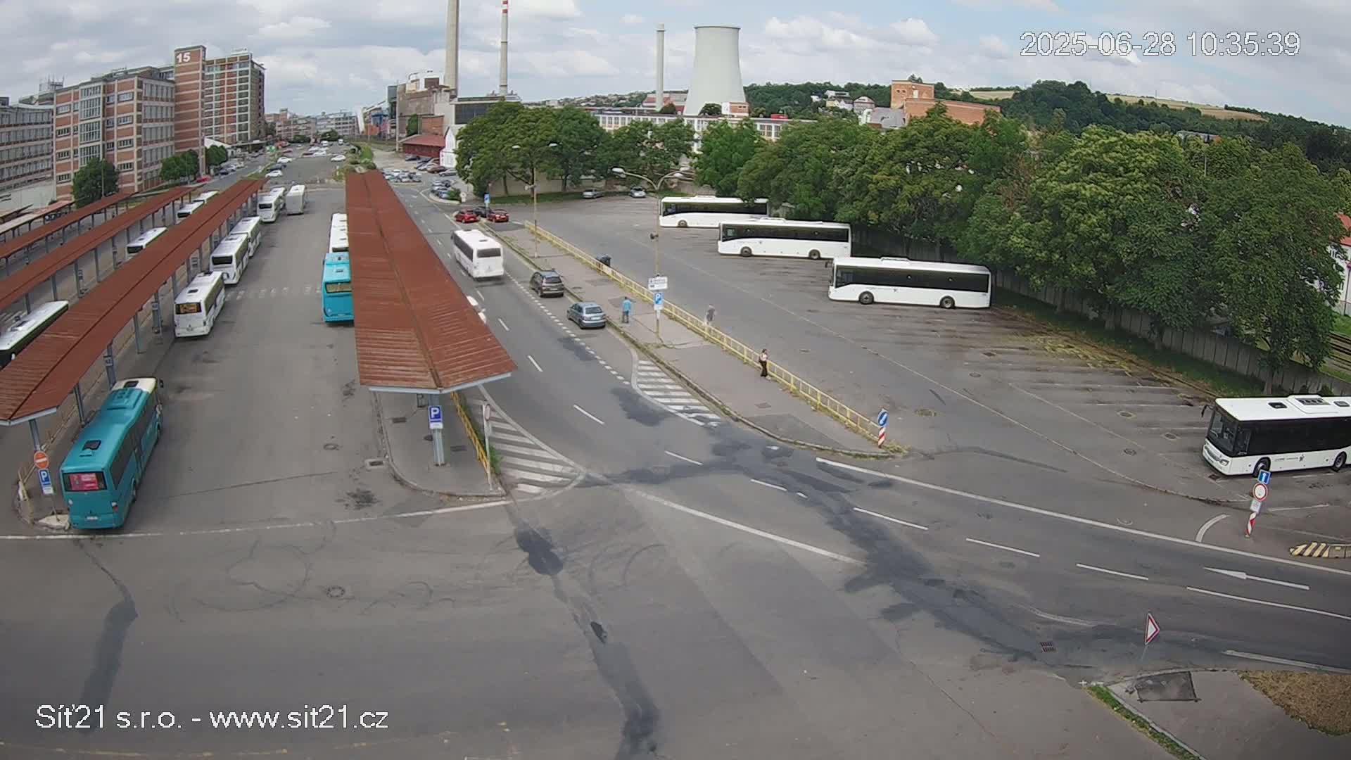 Zlín Main Train & Bus Station Live Cam -  Zlin 1, Zlin, Czechia