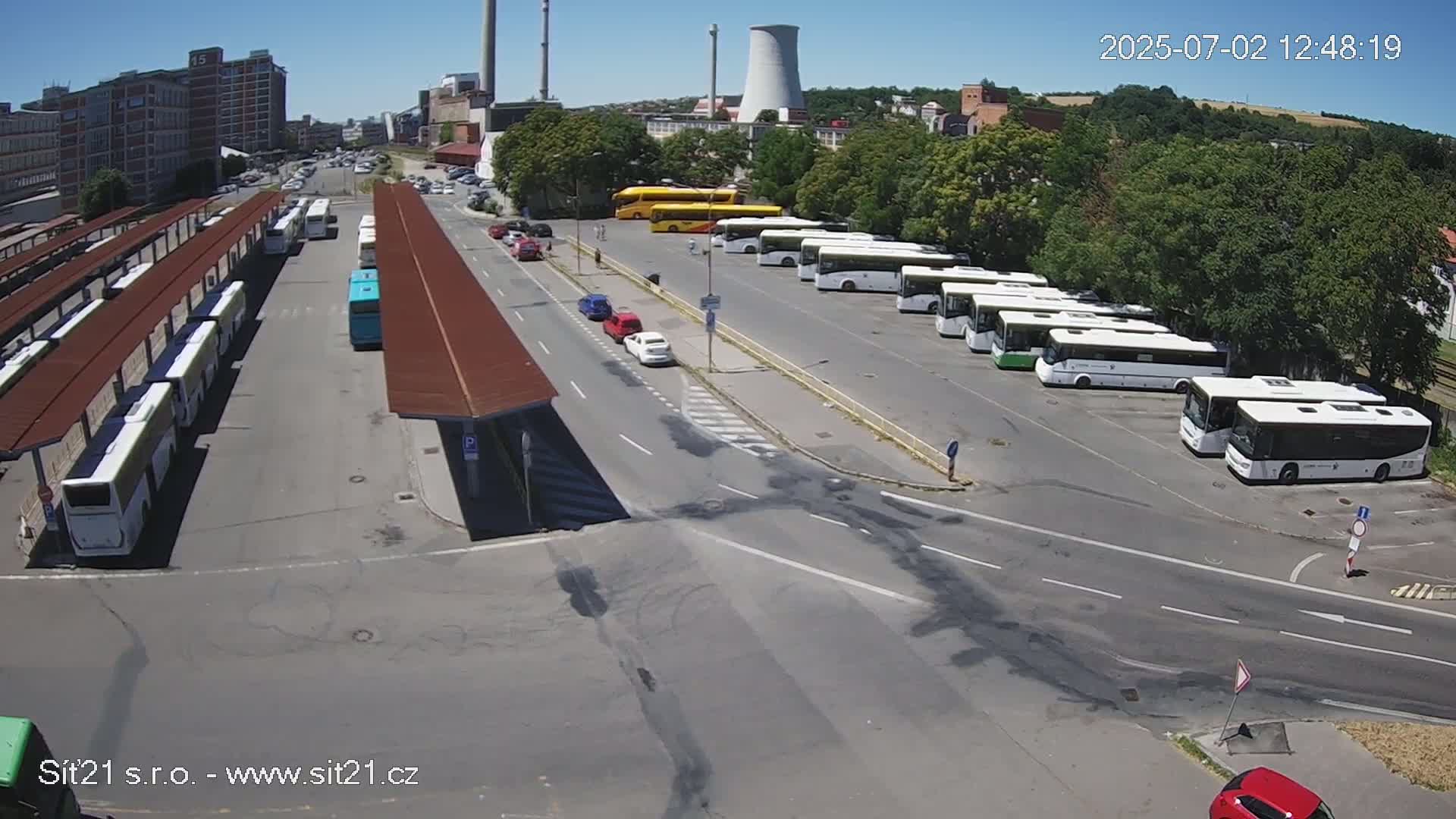 Zlín Main Train & Bus Station Live Cam -  Zlin 1, Zlin, Czechia