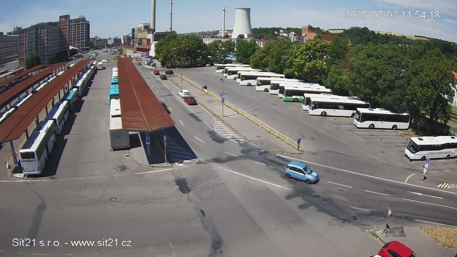 Zlín Main Train & Bus Station Live Cam -  Zlin 1, Zlin, Czechia