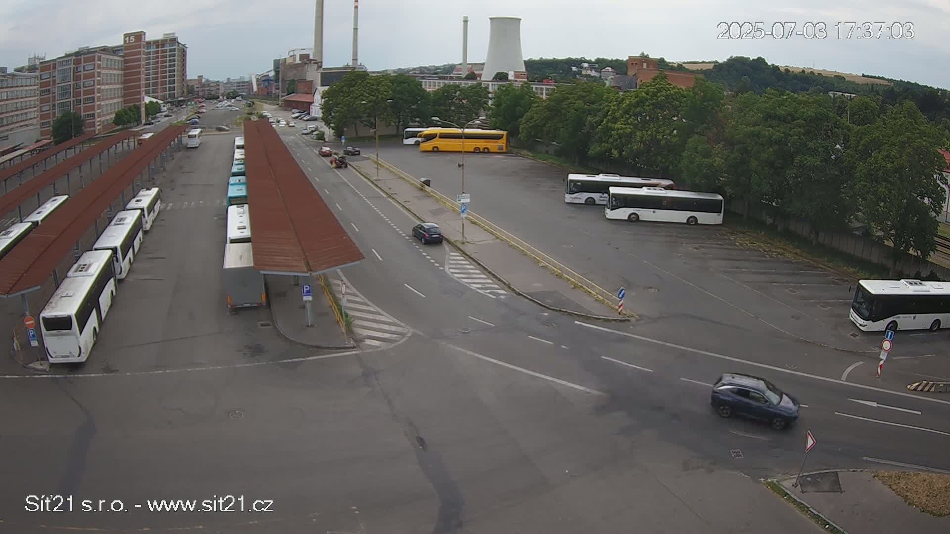 Zlín Main Train & Bus Station Live Cam -  Zlin 1, Zlin, Czechia
