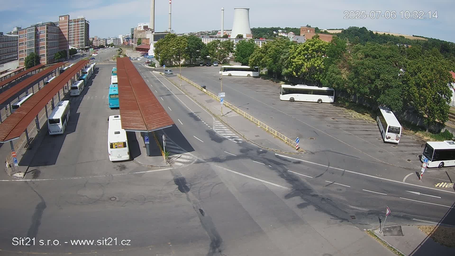 Zlín Main Train & Bus Station Live Cam -  Zlin 1, Zlin, Czechia