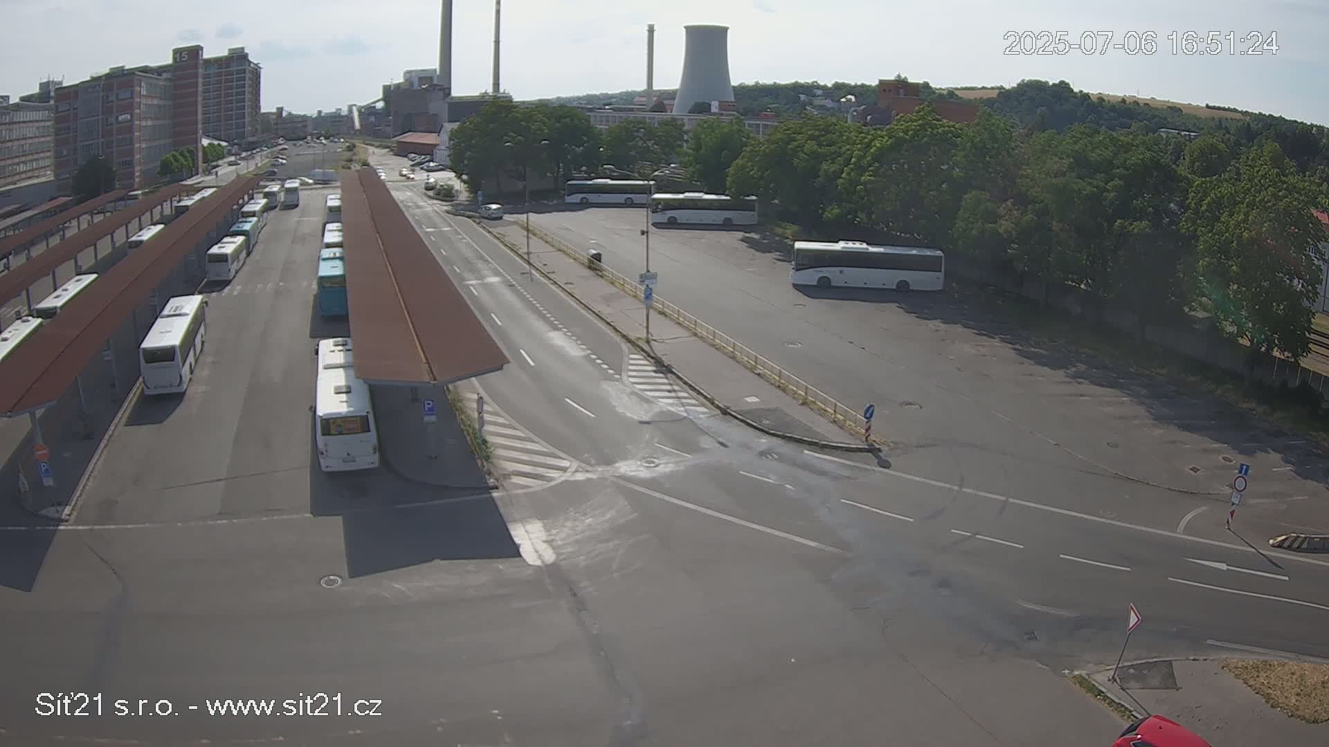 Zlín Main Train & Bus Station Live Cam -  Zlin 1, Zlin, Czechia