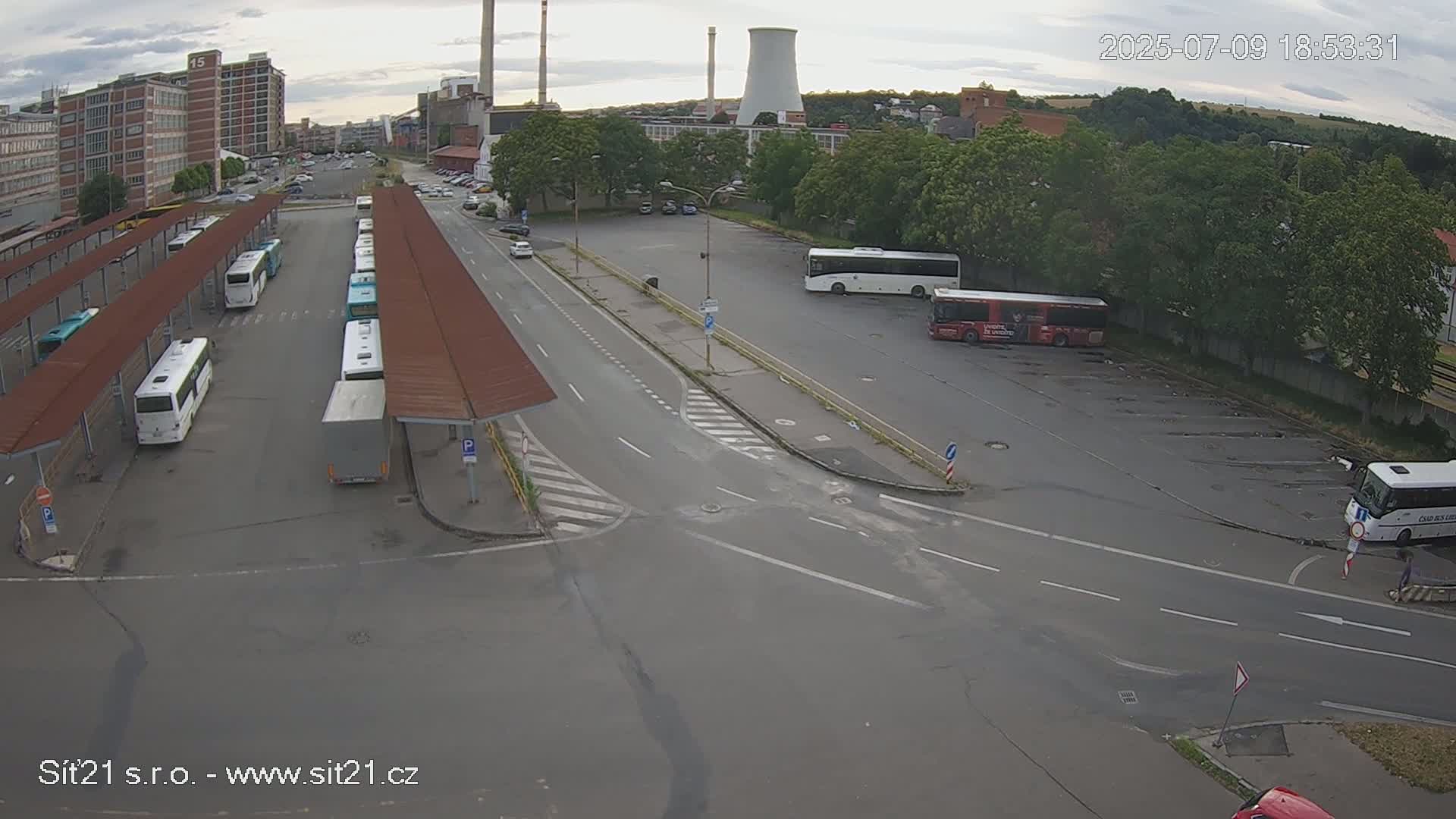Zlín Main Train & Bus Station Live Cam -  Zlin 1, Zlin, Czechia
