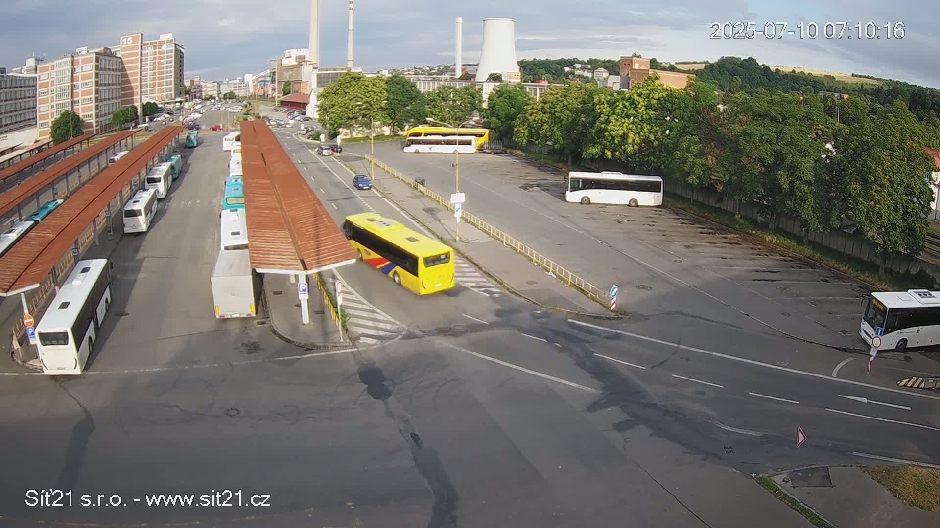 Zlín Main Train & Bus Station Live Cam -  Zlin 1, Zlin, Czechia