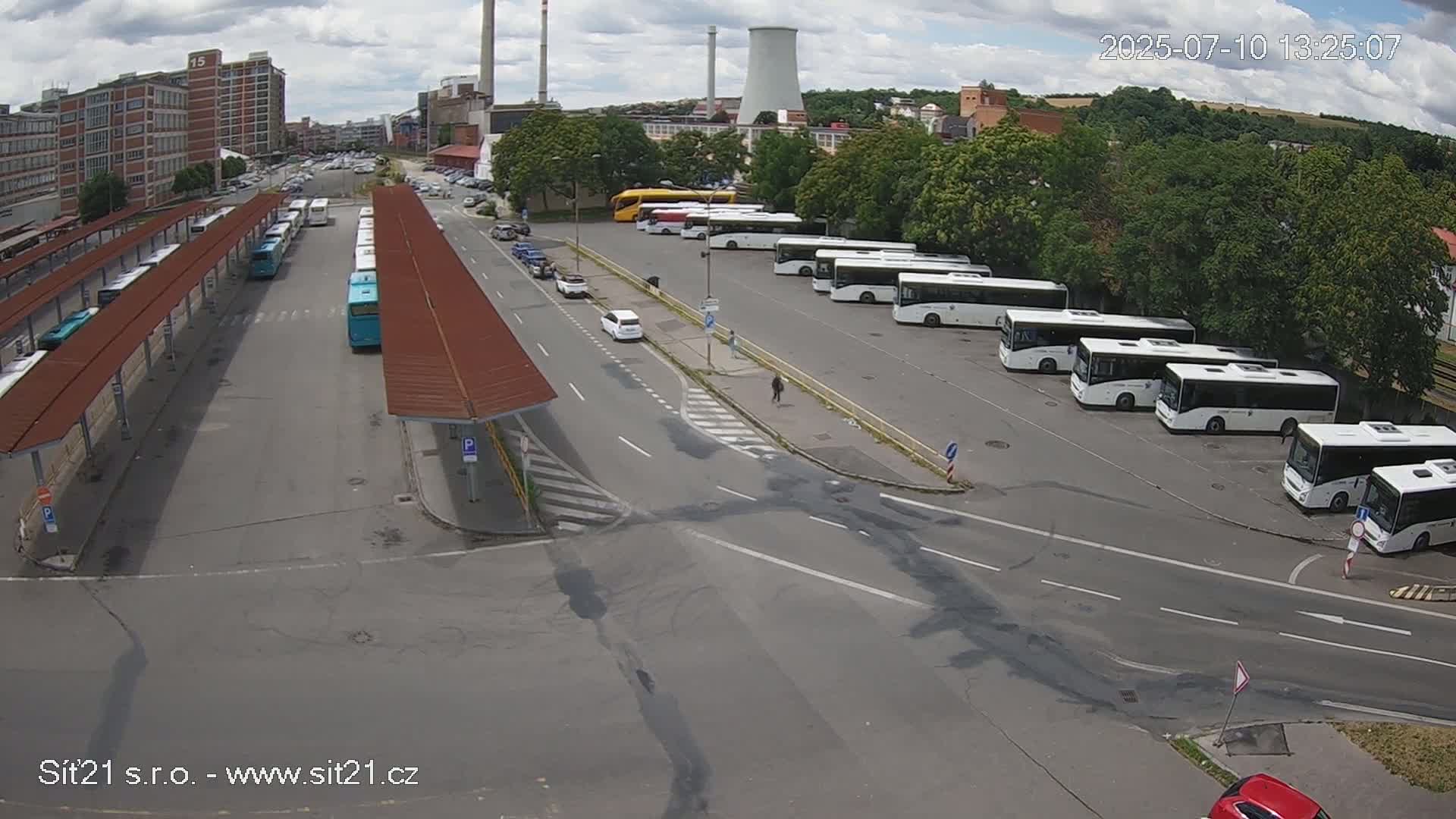 Zlín Main Train & Bus Station Live Cam -  Zlin 1, Zlin, Czechia