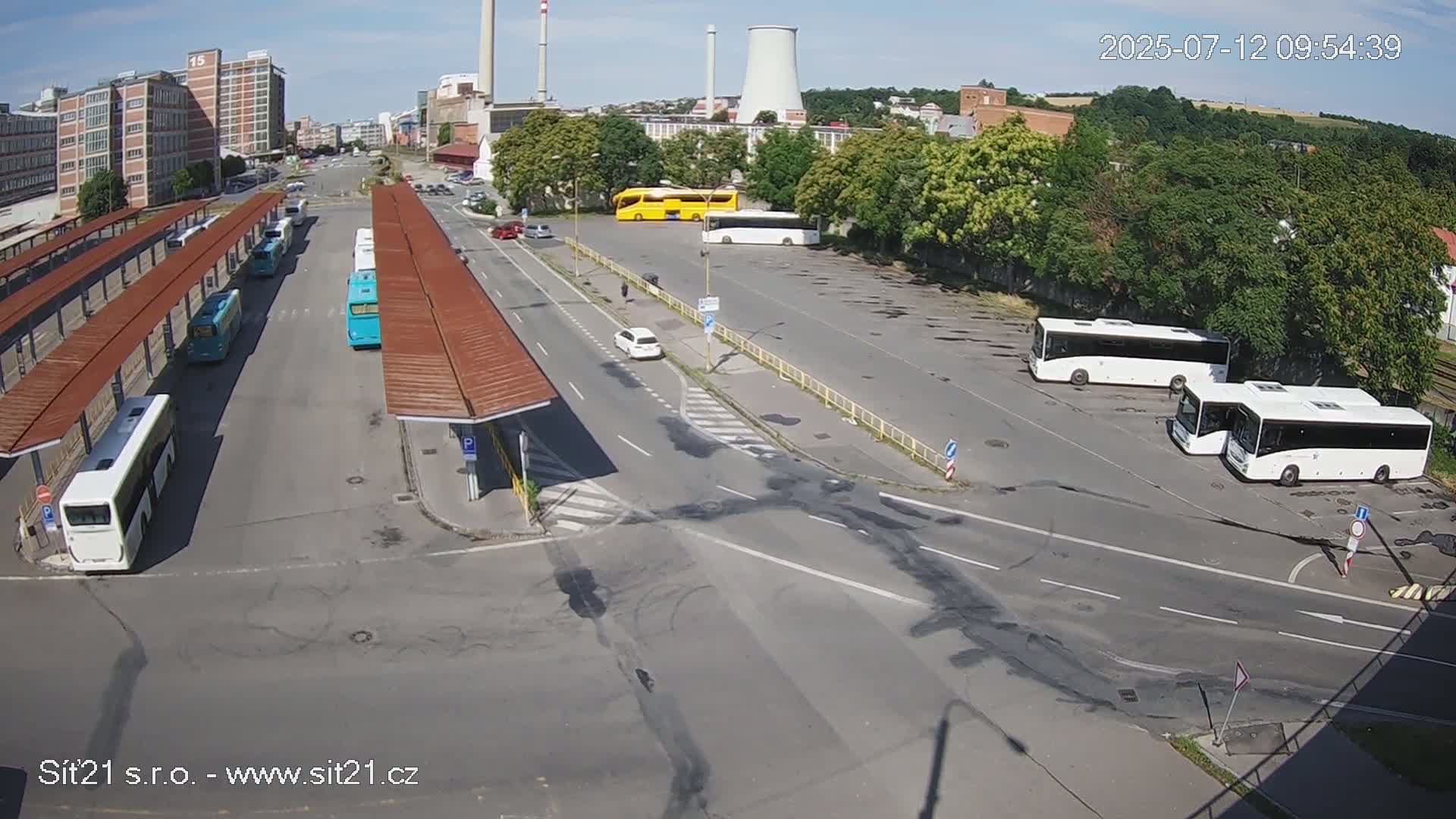 Zlín Main Train & Bus Station Live Cam -  Zlin 1, Zlin, Czechia