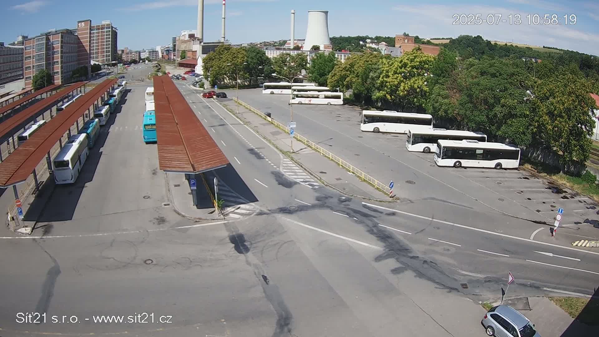 Zlín Main Train & Bus Station Live Cam -  Zlin 1, Zlin, Czechia