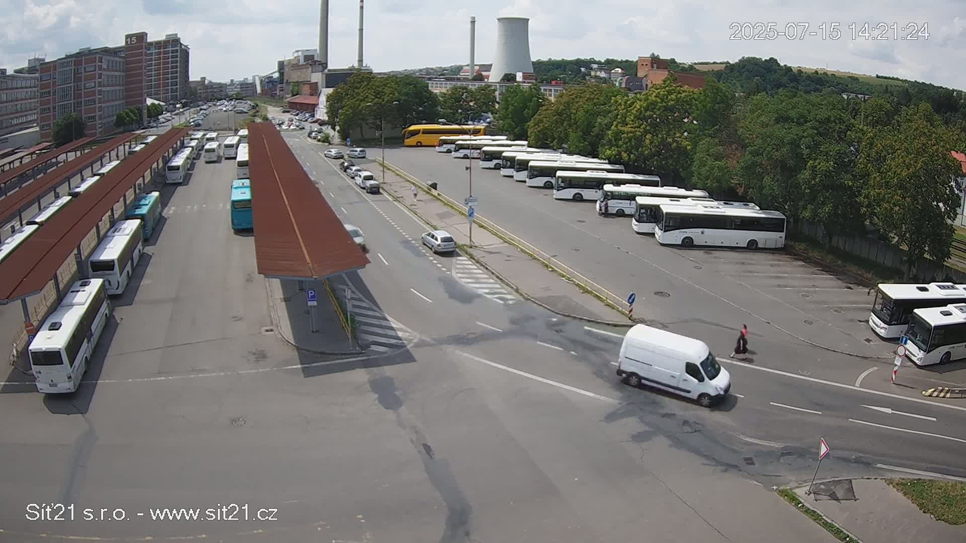 Zlín Main Train & Bus Station Live Cam -  Zlin 1, Zlin, Czechia