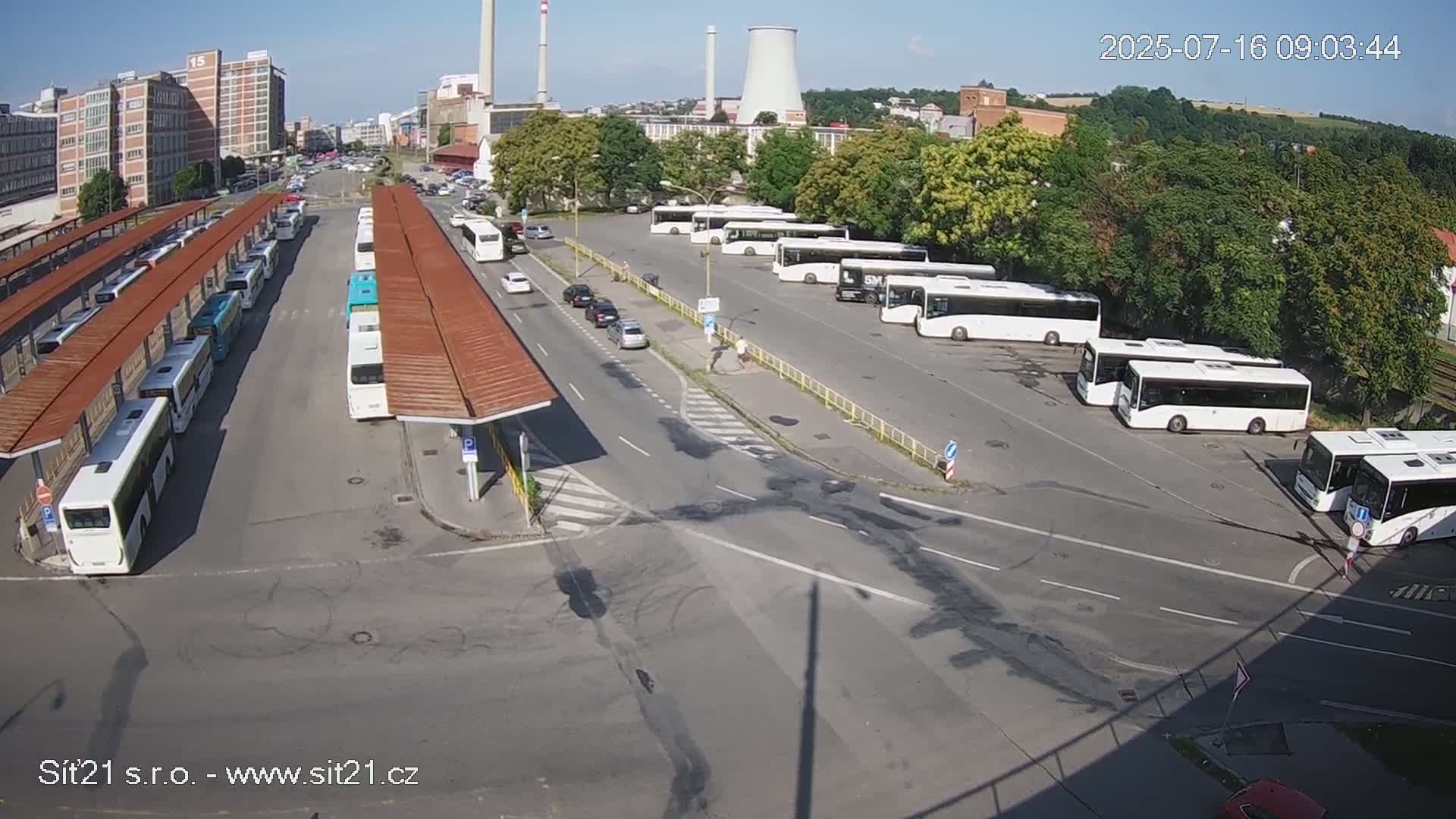 Zlín Main Train & Bus Station Live Cam -  Zlin 1, Zlin, Czechia