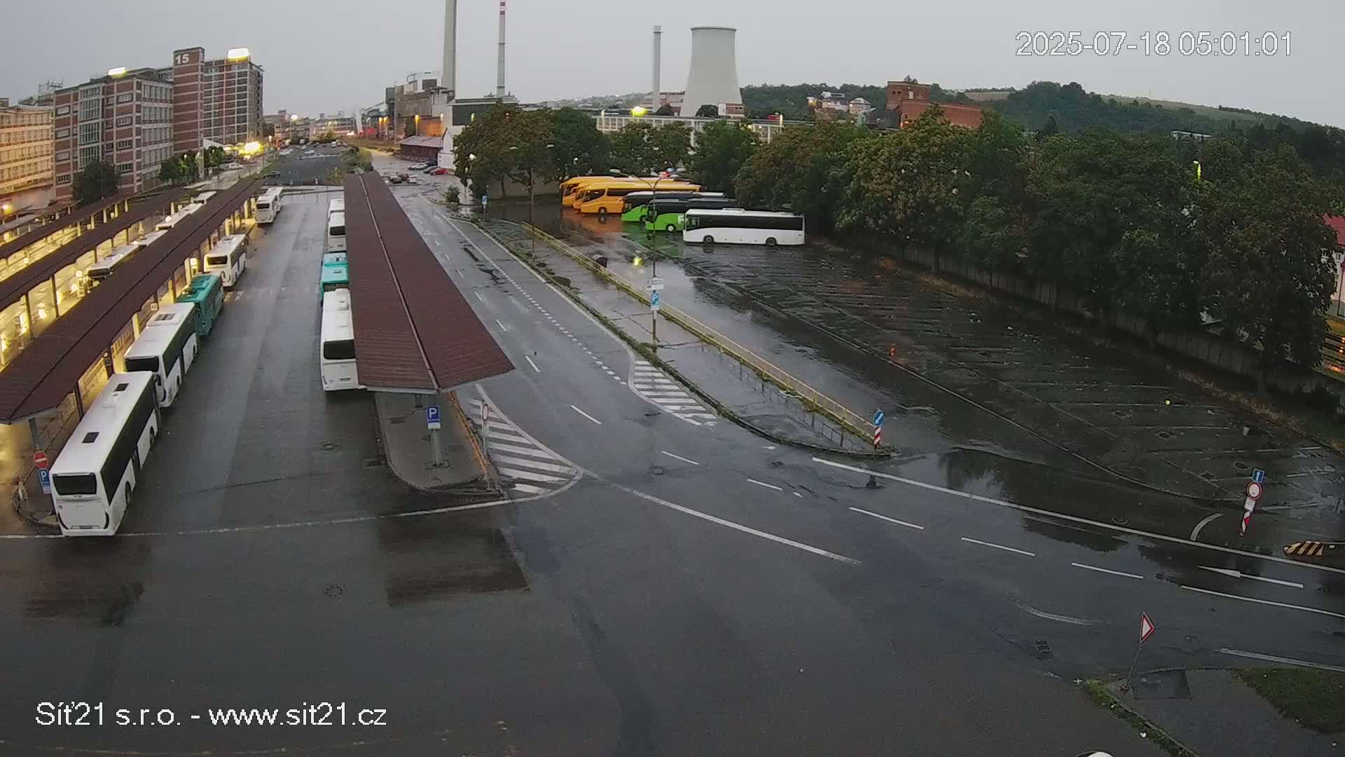 Zlín Main Train & Bus Station Live Cam -  Zlin 1, Zlin, Czechia