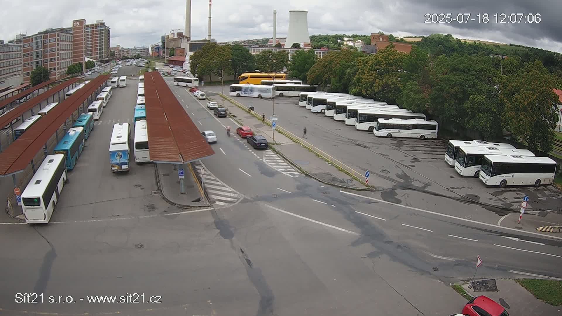 Zlín Main Train & Bus Station Live Cam -  Zlin 1, Zlin, Czechia