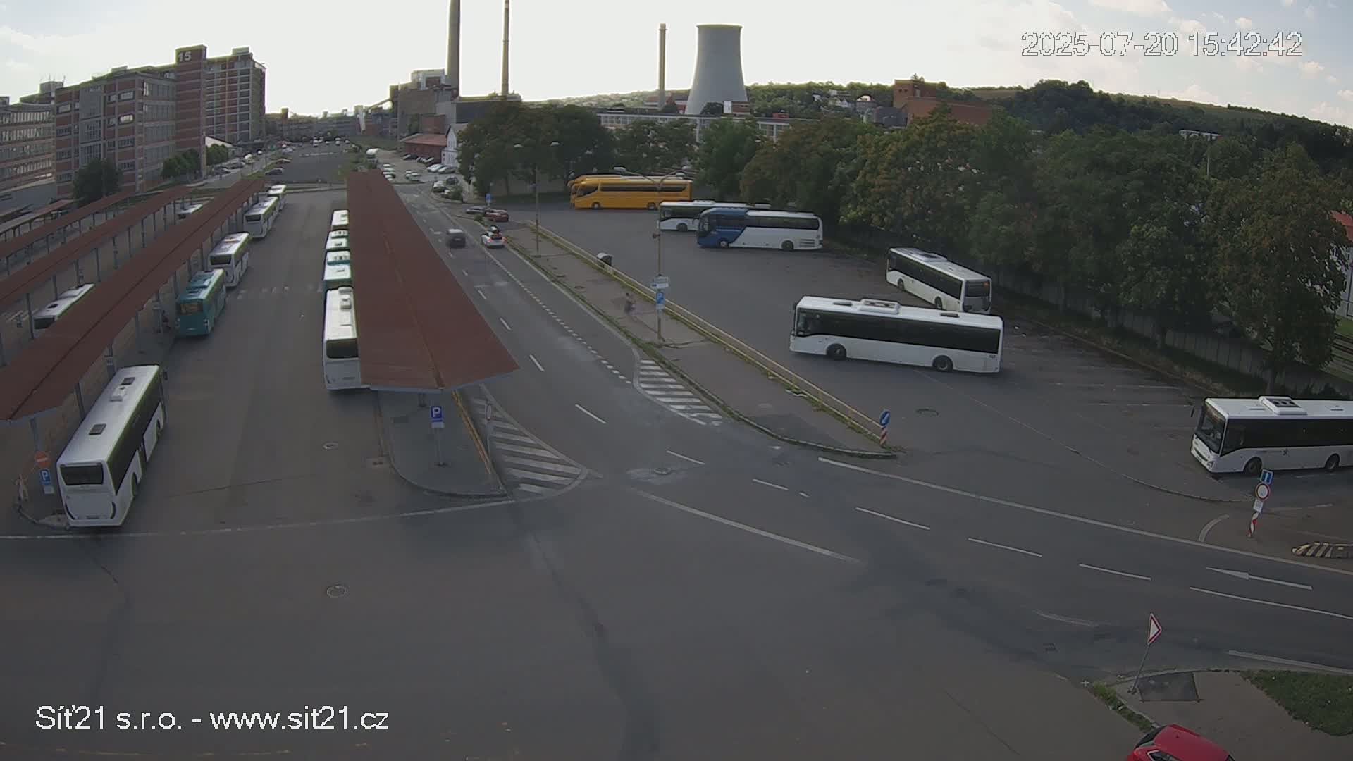 Zlín Main Train & Bus Station Live Cam -  Zlin 1, Zlin, Czechia