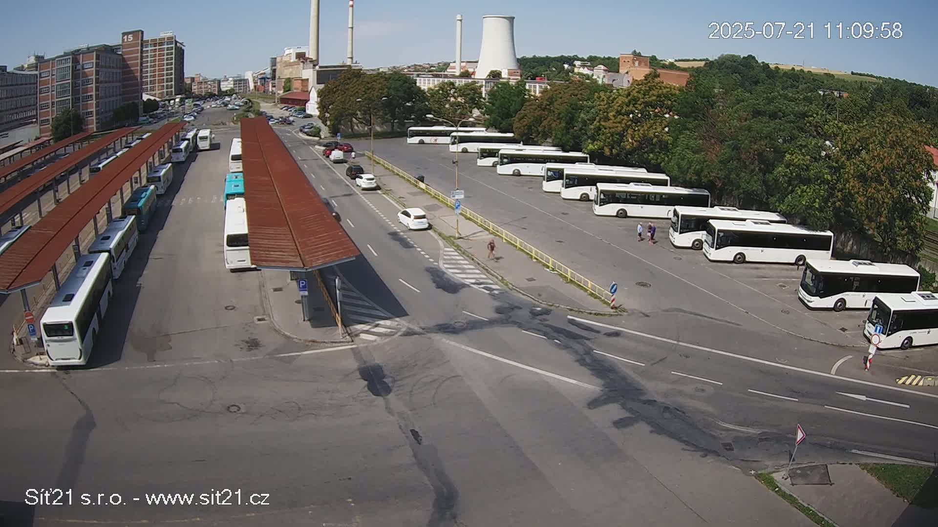 Zlín Main Train & Bus Station Live Cam -  Zlin 1, Zlin, Czechia