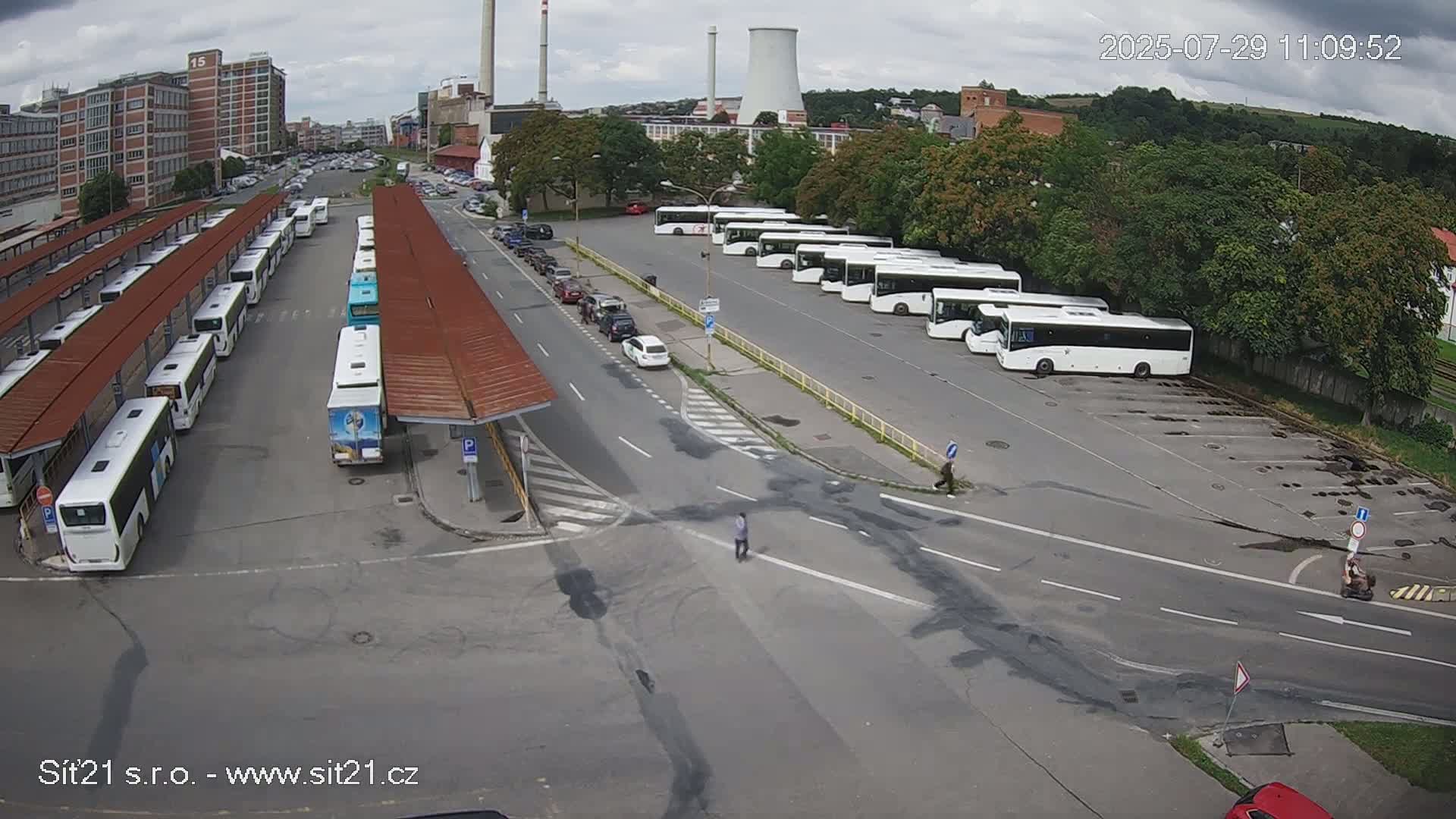 Zlín Main Train & Bus Station Live Cam -  Zlin 1, Zlin, Czechia
